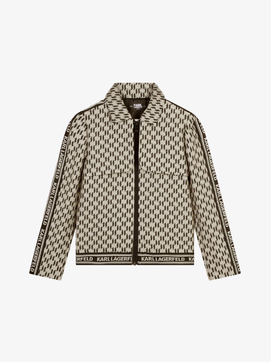 Karl Lagerfeld Meisjes vest zwart beige