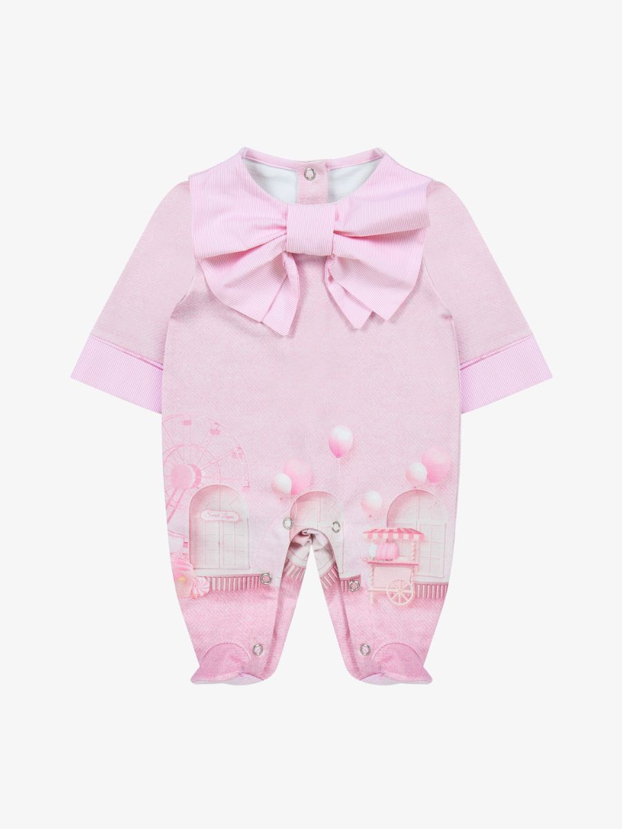Lapin House Meisjes boxpakje strik pink