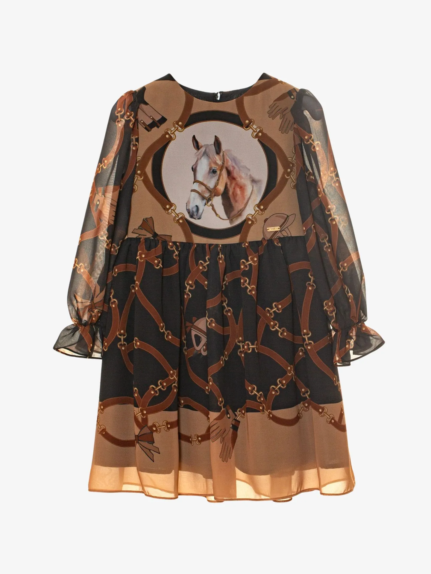 Patachou Meisjes jurk horses print