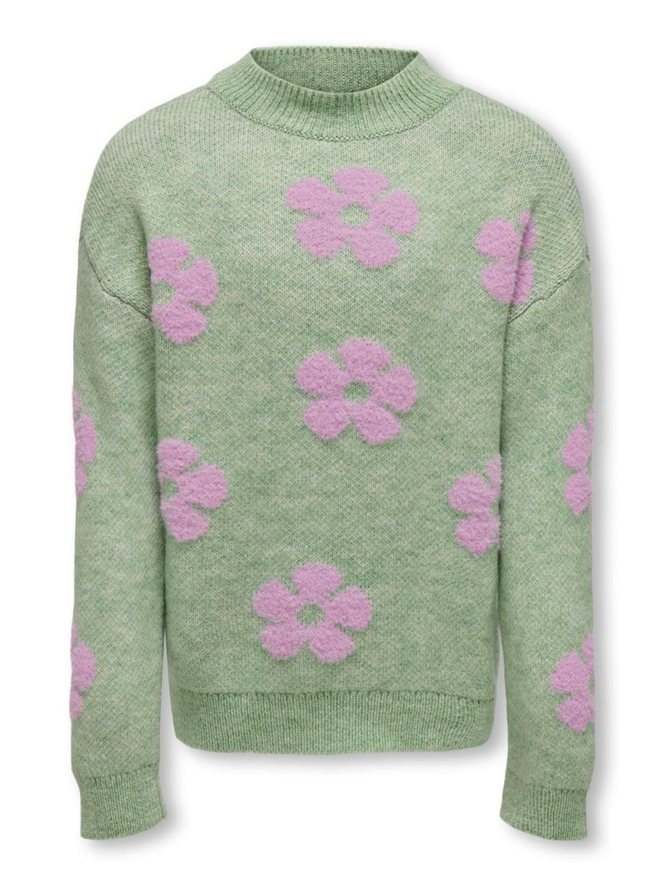 Only Kognaja ls flower pullover dessin