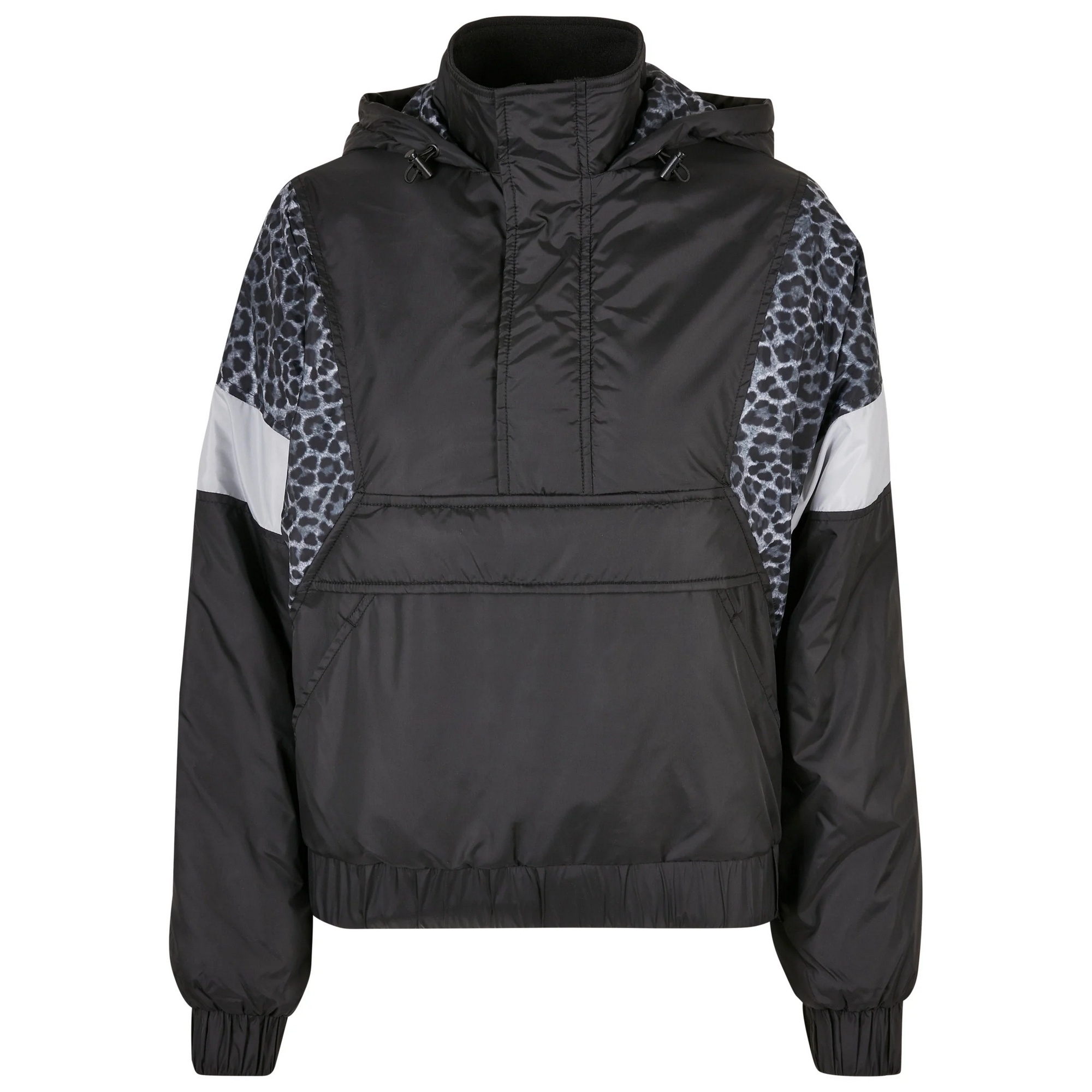 Urban Classics Dames snow leopard pull over jas