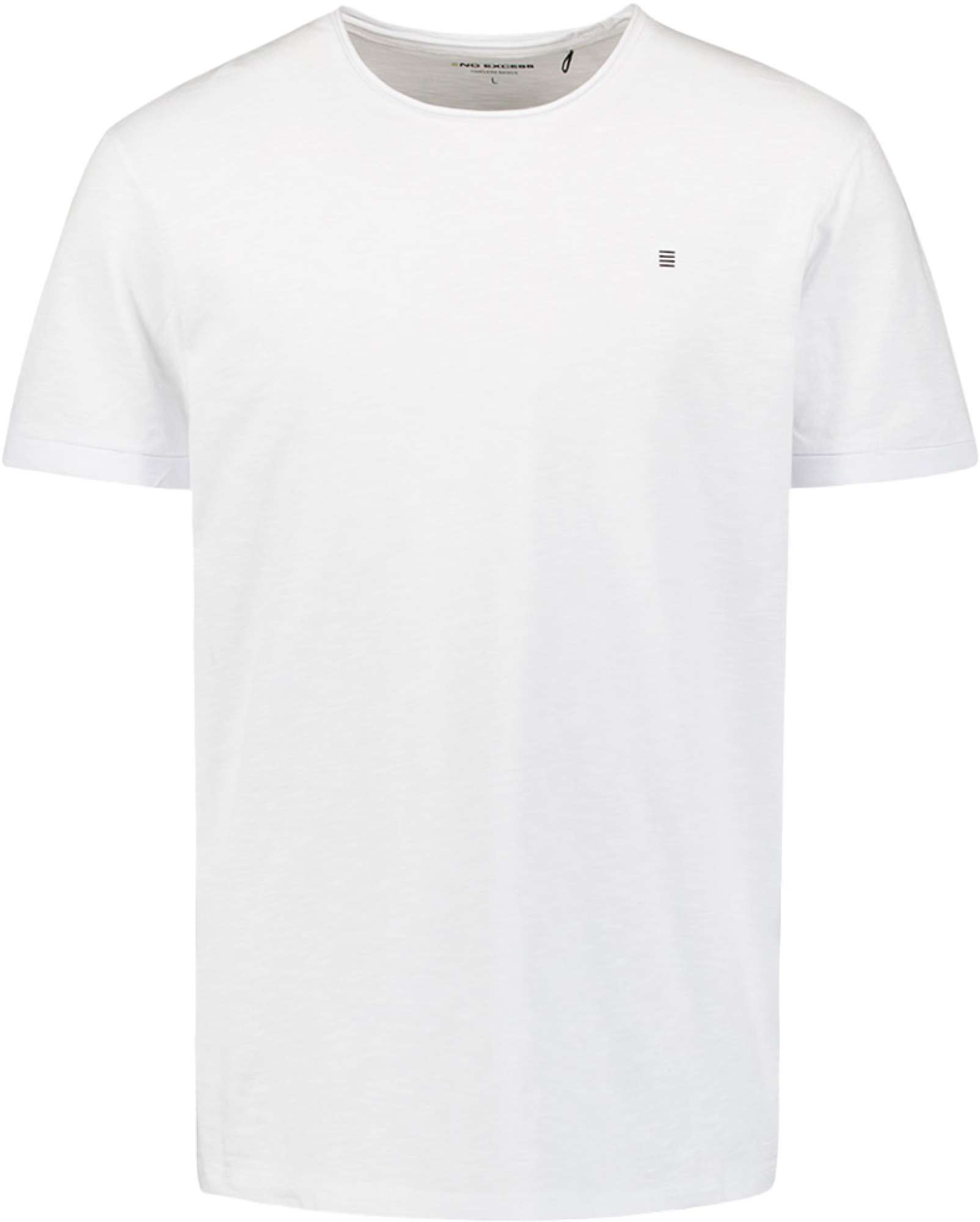 No Excess T-shirt crewneck slub white
