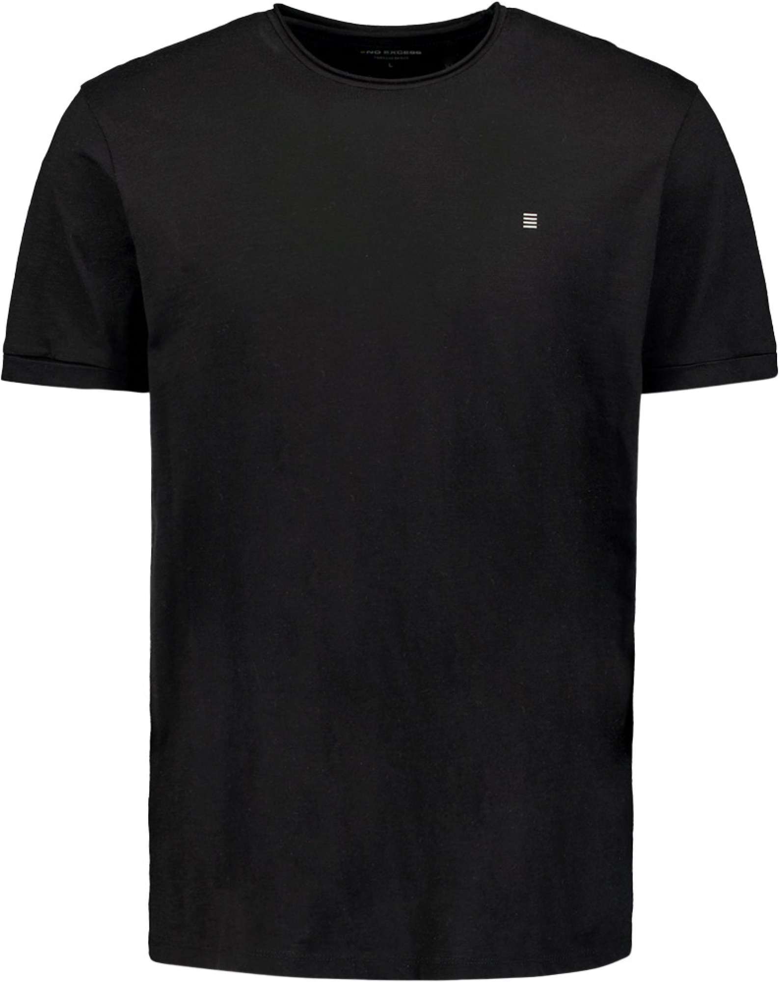 No Excess T-shirt crewneck slub black