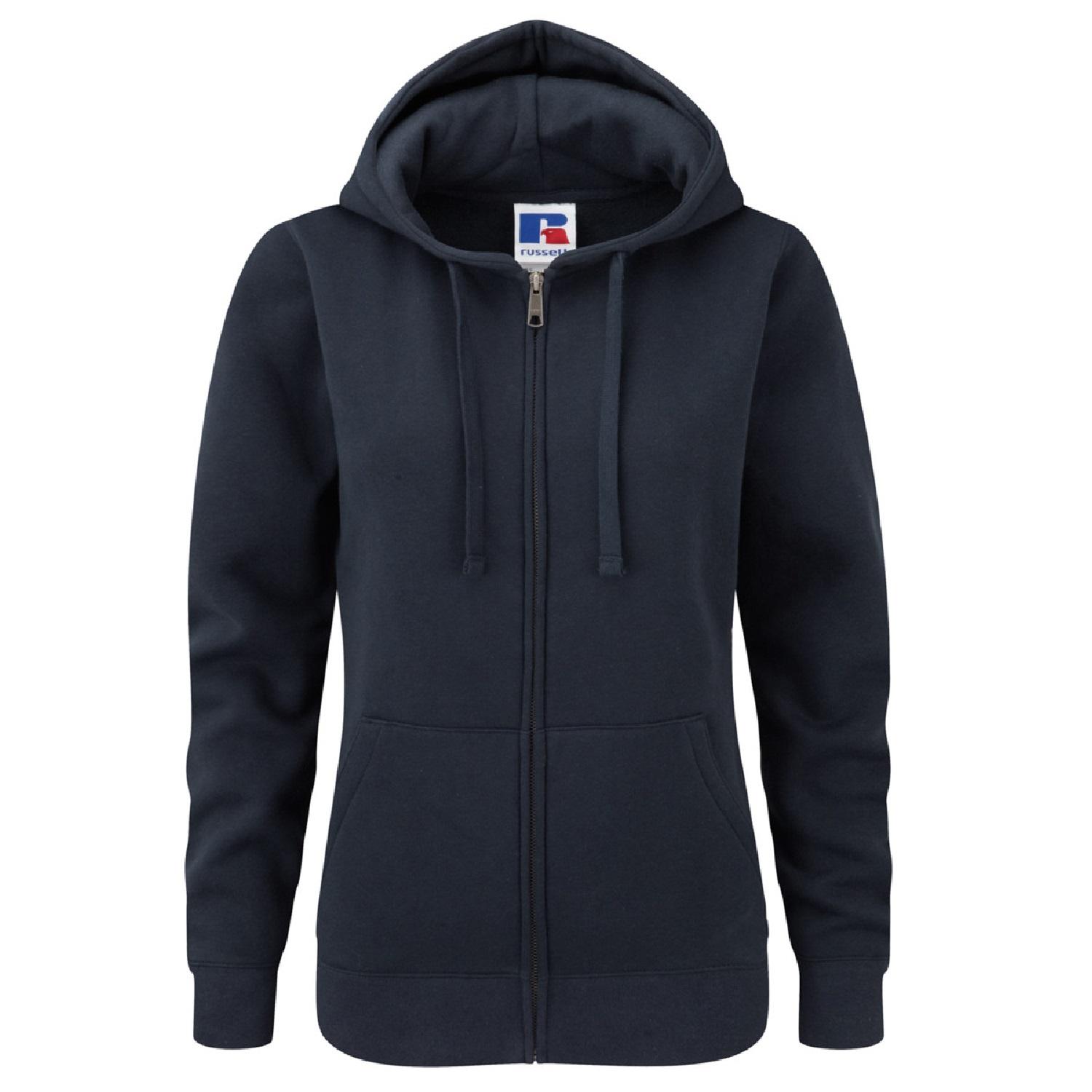 Russell Athletic Dames premium authentieke hoodie met rits (3-laagse stof)