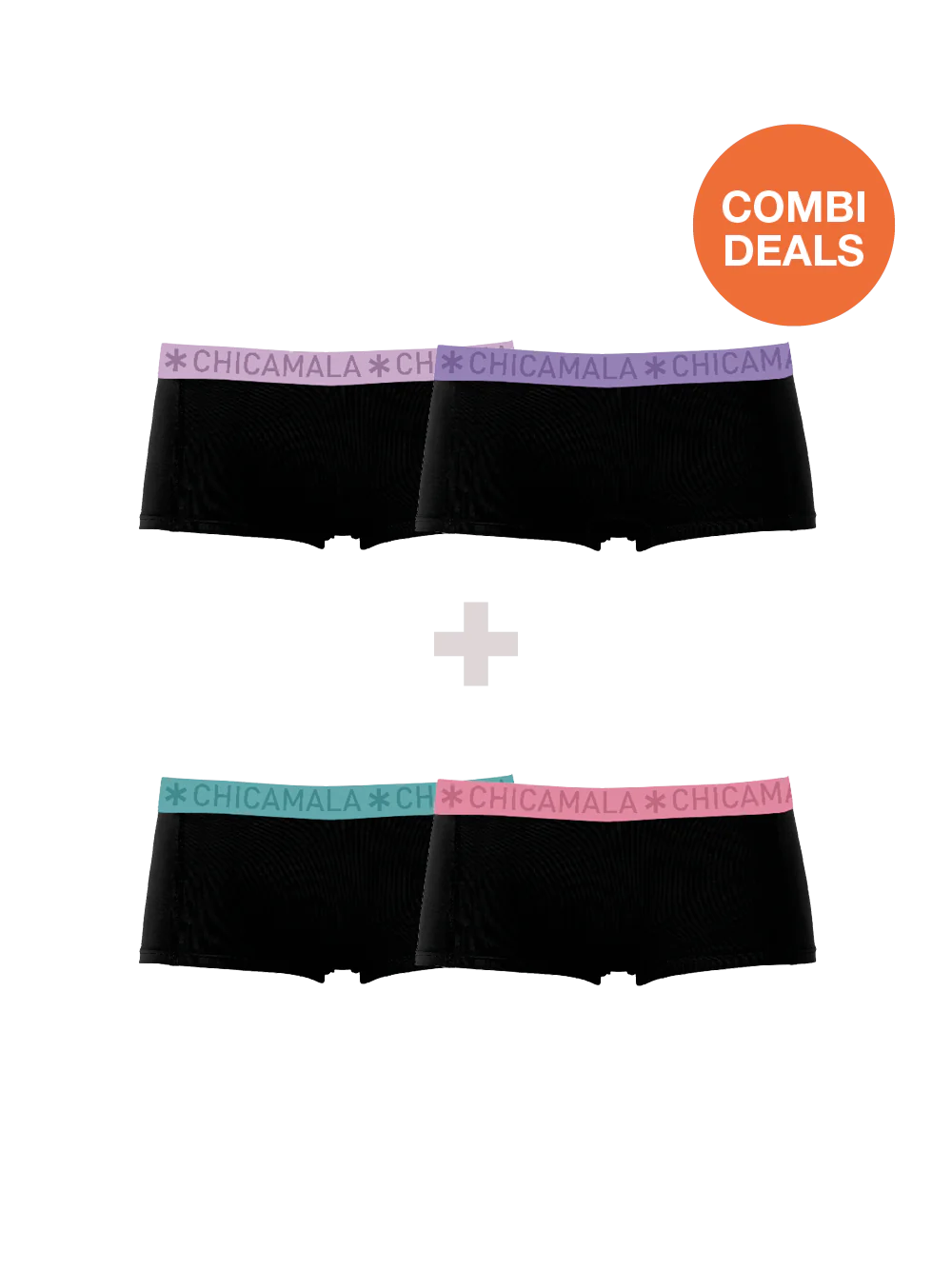 Muchachomalo Dames 2+2-pack boxershorts