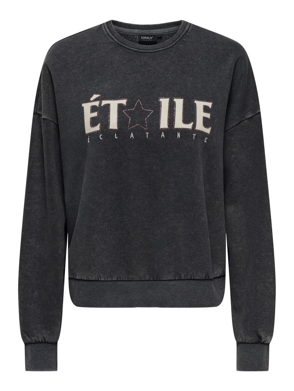Only Sweatshirt ONLPENELOPE L/S BEADS O-NECK SWT