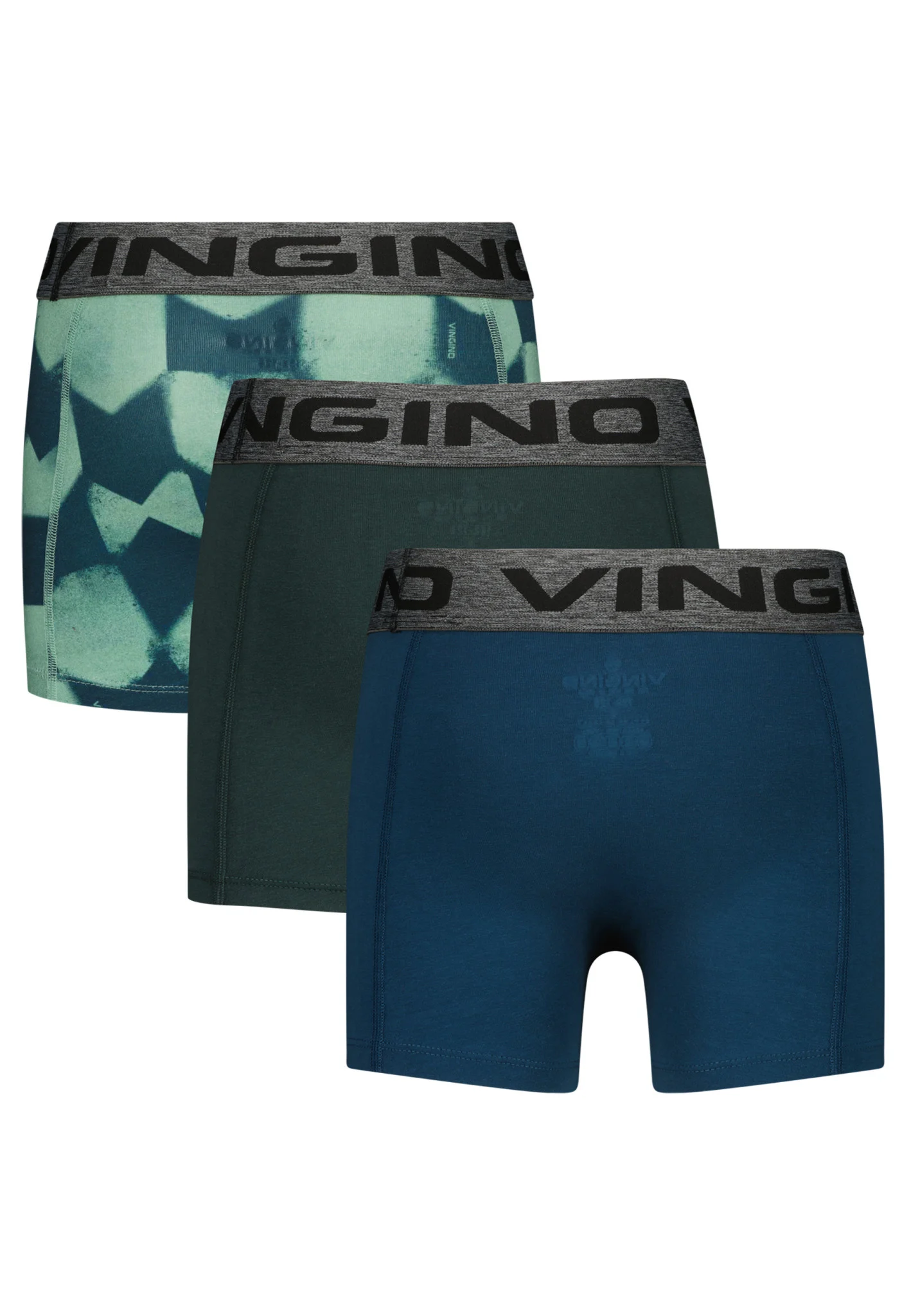 Vingino Jongens ondergoed 3-pack boxers race check dark