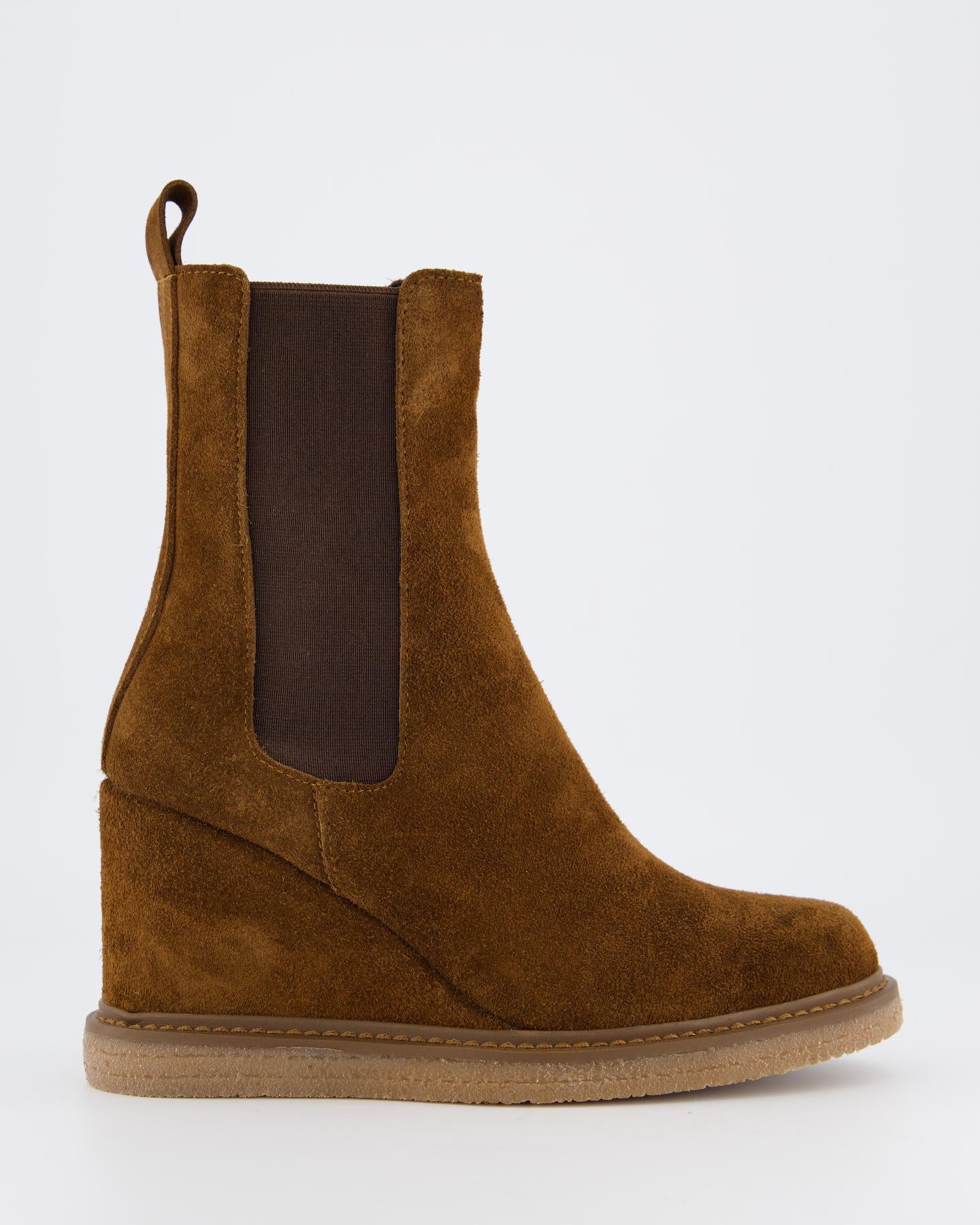 Gibaldi Dames suede wedge chelsea booty