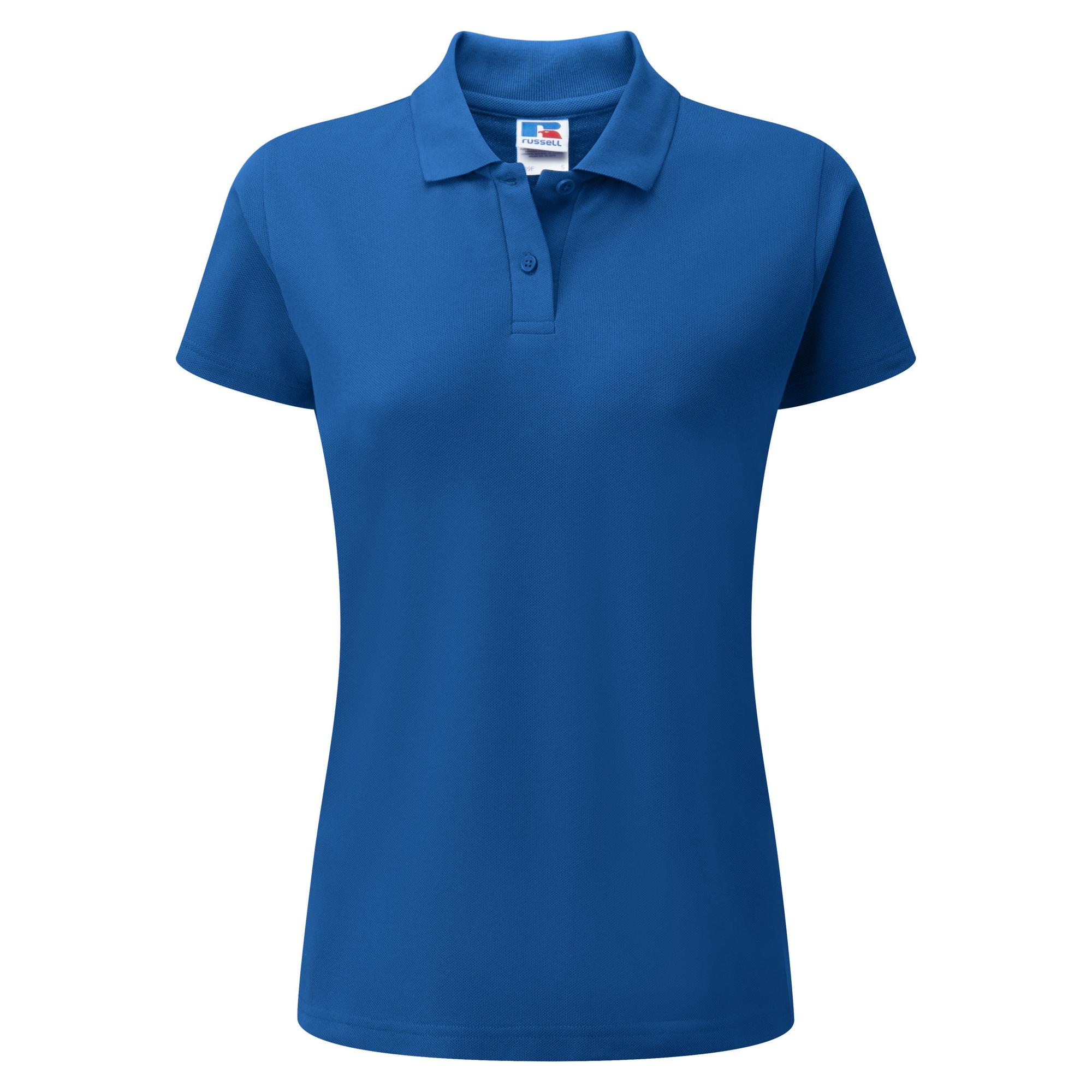 Jerzees Colours Dames 65/35 poloshirt met korte mouwen en harde kraagpijpen