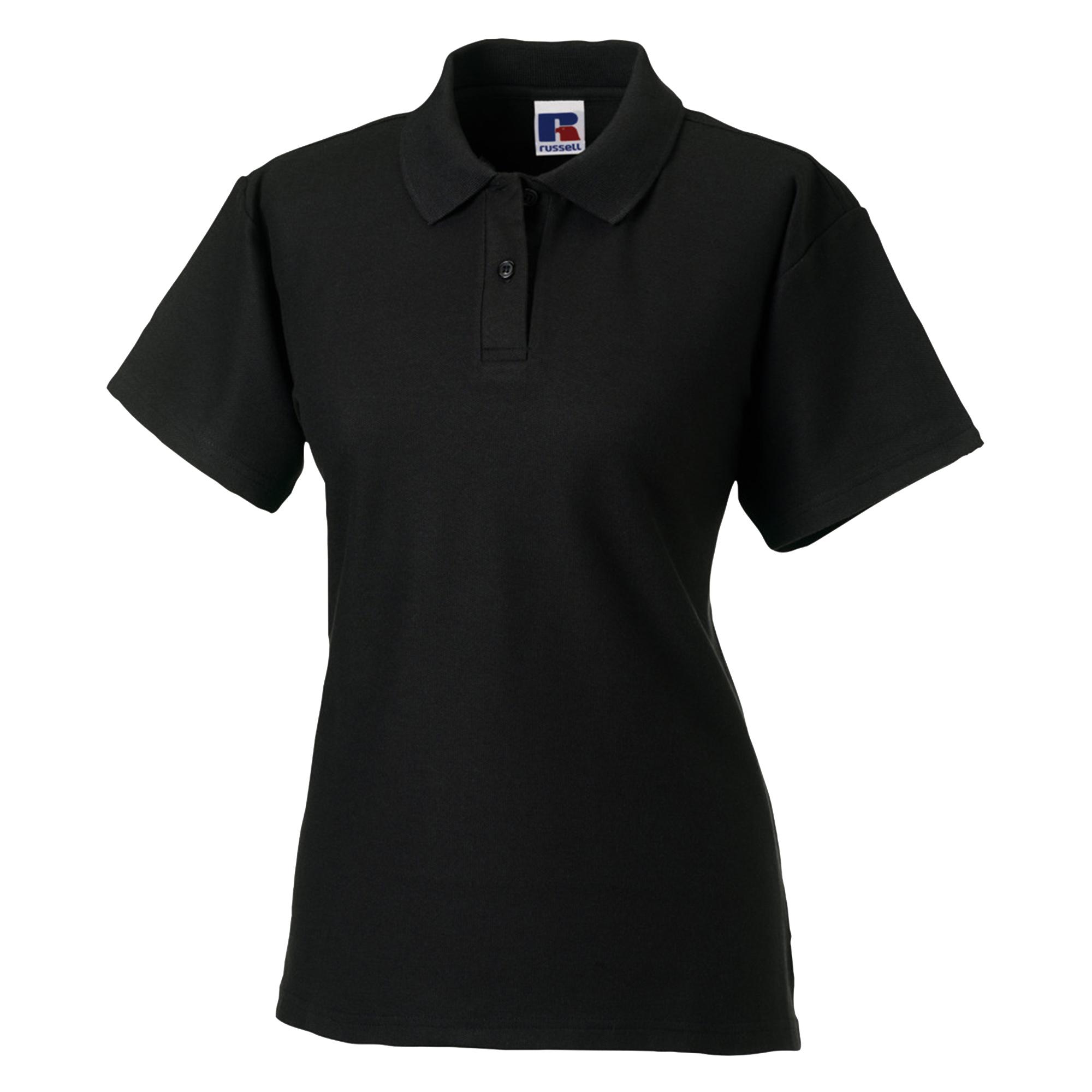 Jerzees Colours Dames 65/35 poloshirt met korte mouwen en harde kraagpijpen