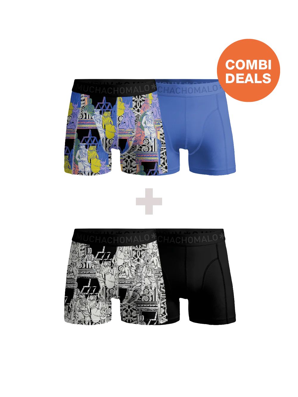 Muchachomalo Jongens 2+2-pack boxershorts