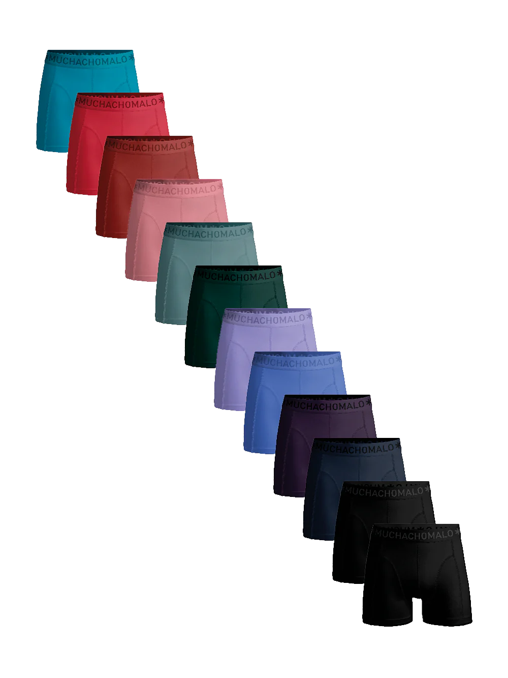 Muchachomalo Heren 12-pack boxershorts effen