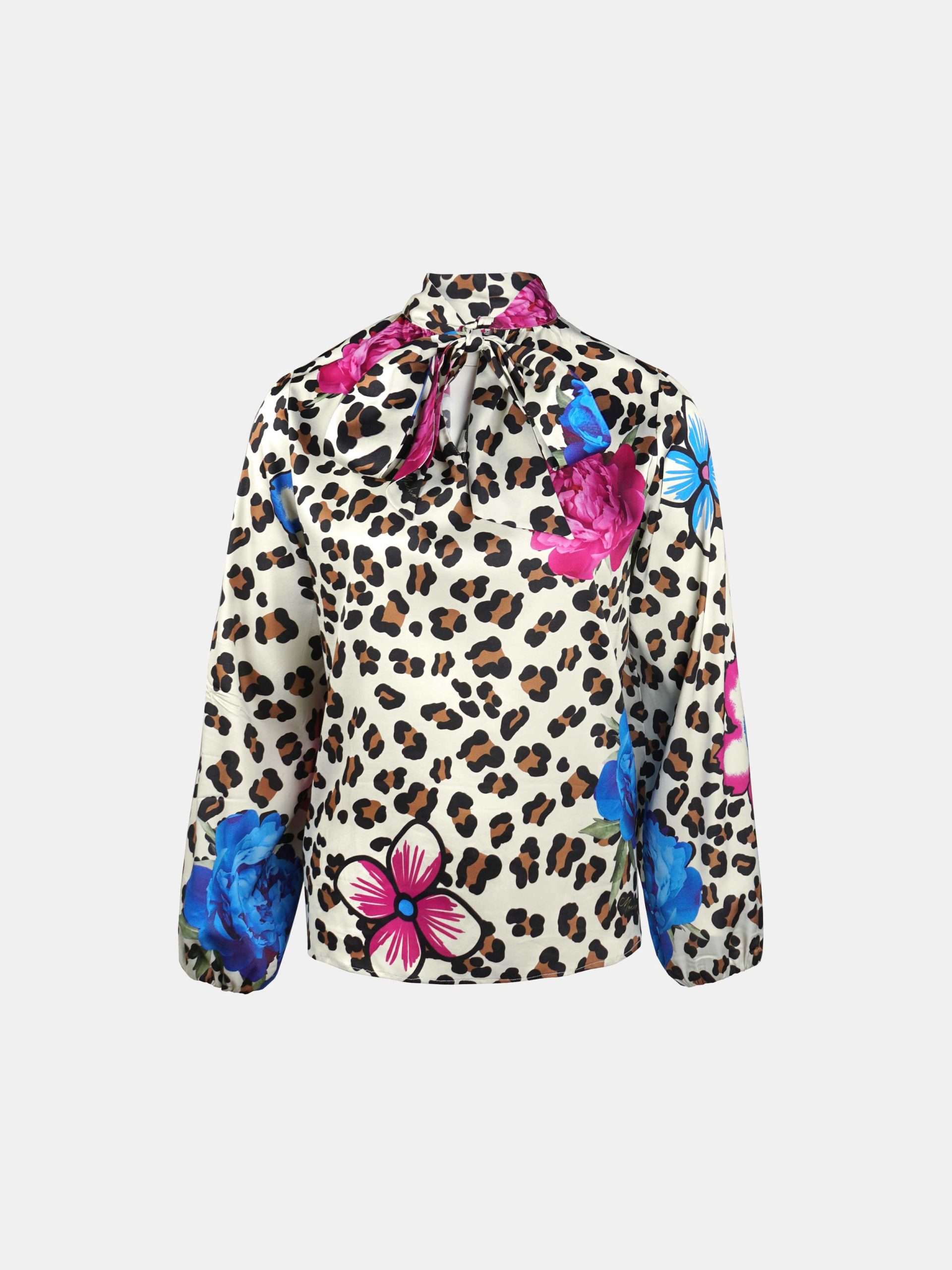 Mucho Gusto ® blouse innsbruck luipaard bloemenprint