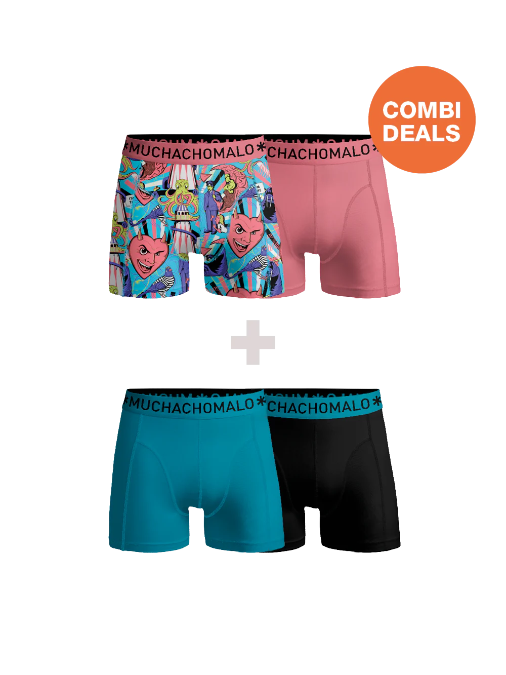 Muchachomalo Jongens 2+2-pack boxershorts