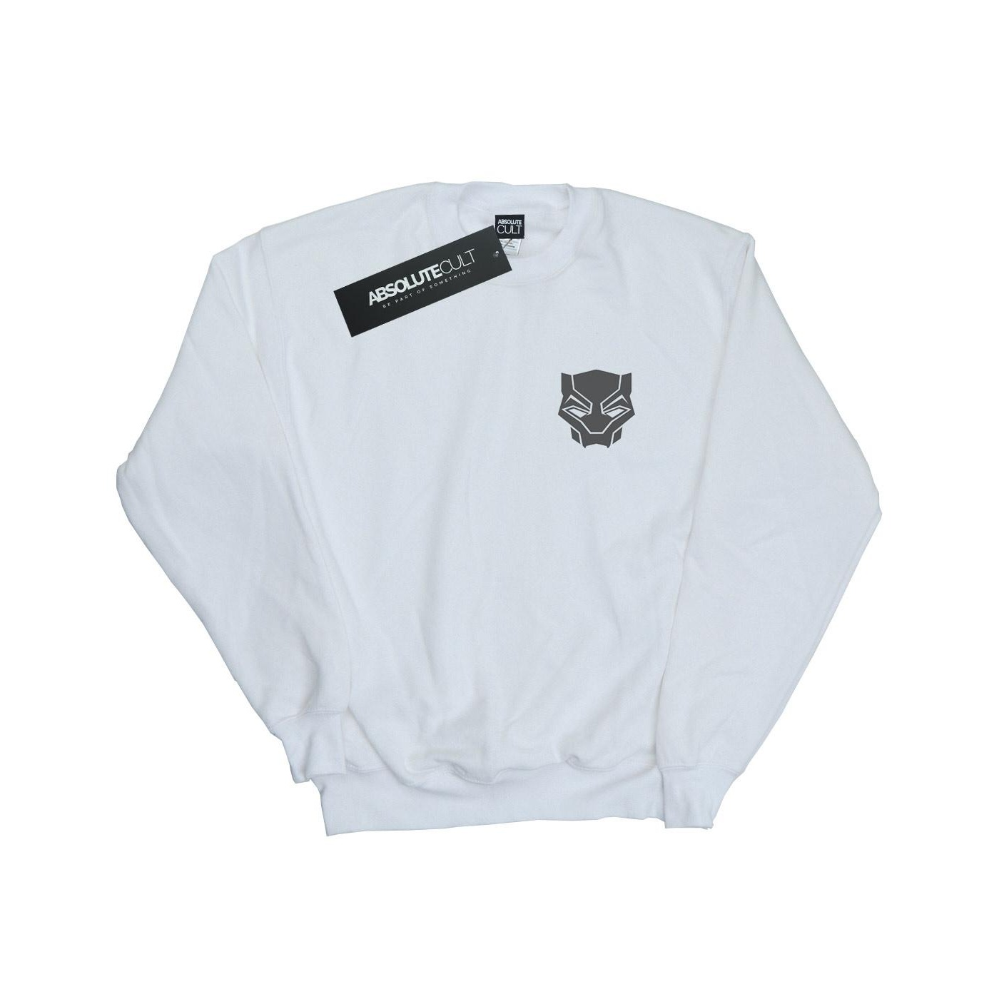 Li-cense Marvel heren zwart panter zwart op zwart borst print sweatshirt