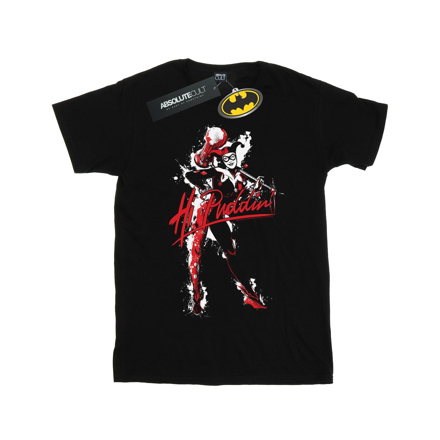Li-cense Dc comics jongens harley quinn hi puddin t-shirt