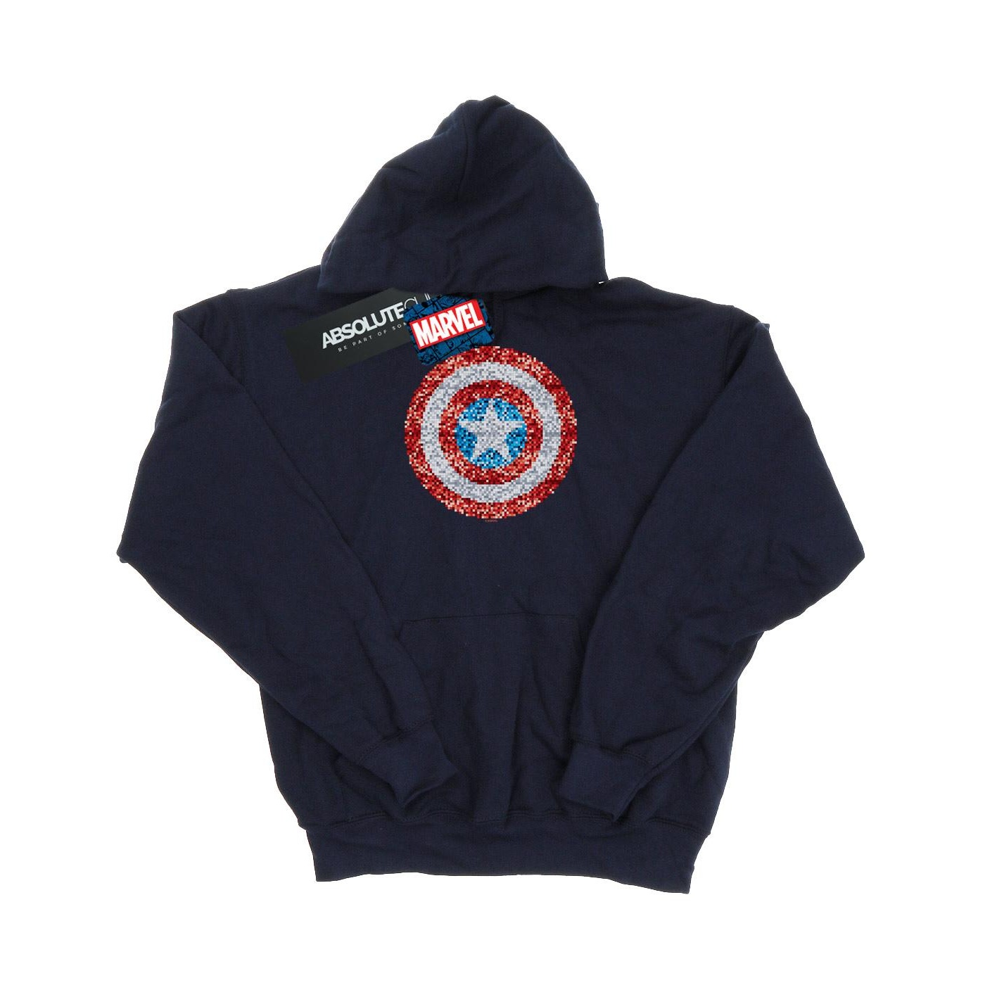 Li-cense Marvel jongens captain america pixelated shield hoodie