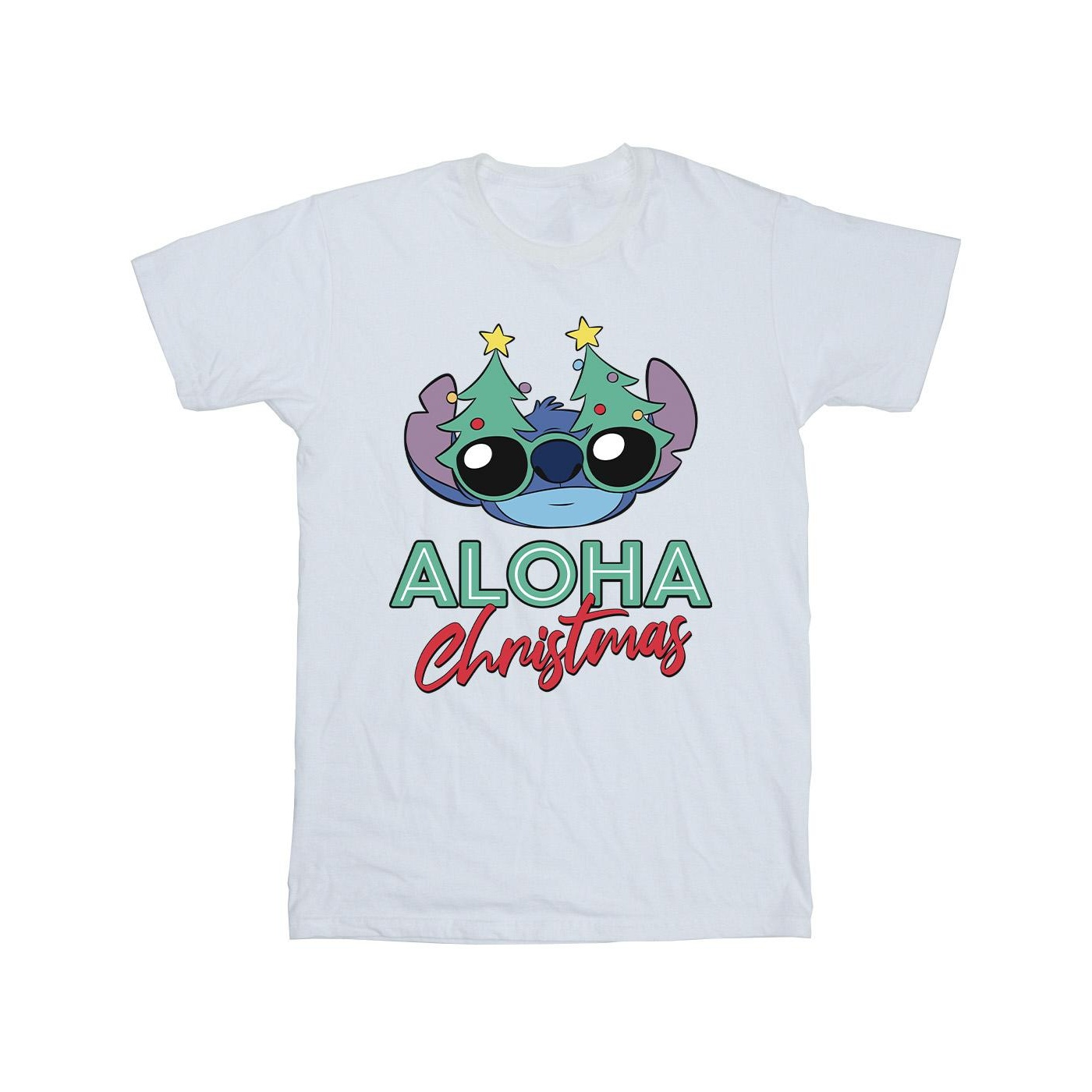 Li-cense Disney heren lilo en stitch kerstboom tinten t-shirt