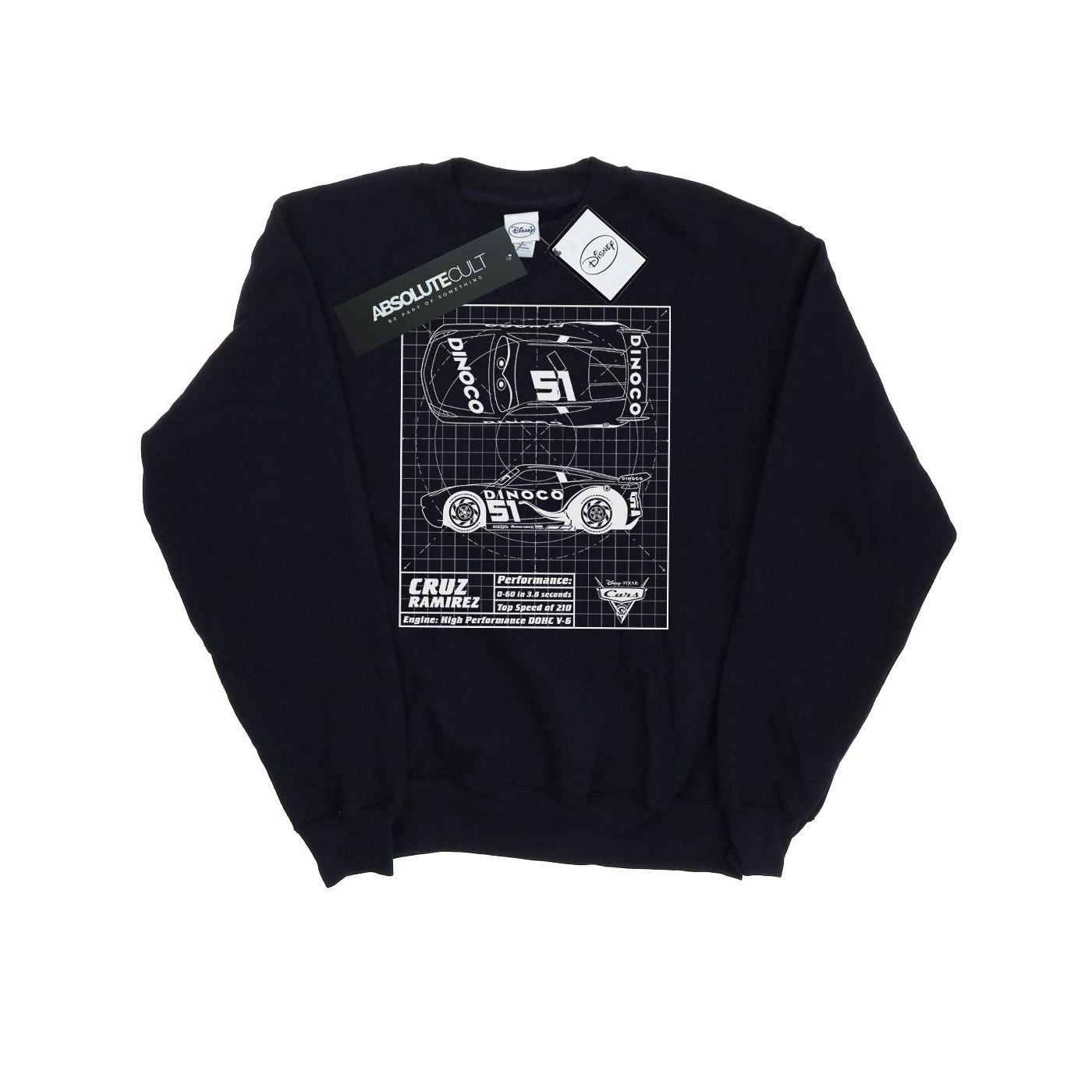 Disney Dames cars cruz ramirez blauwdruk sweatshirt