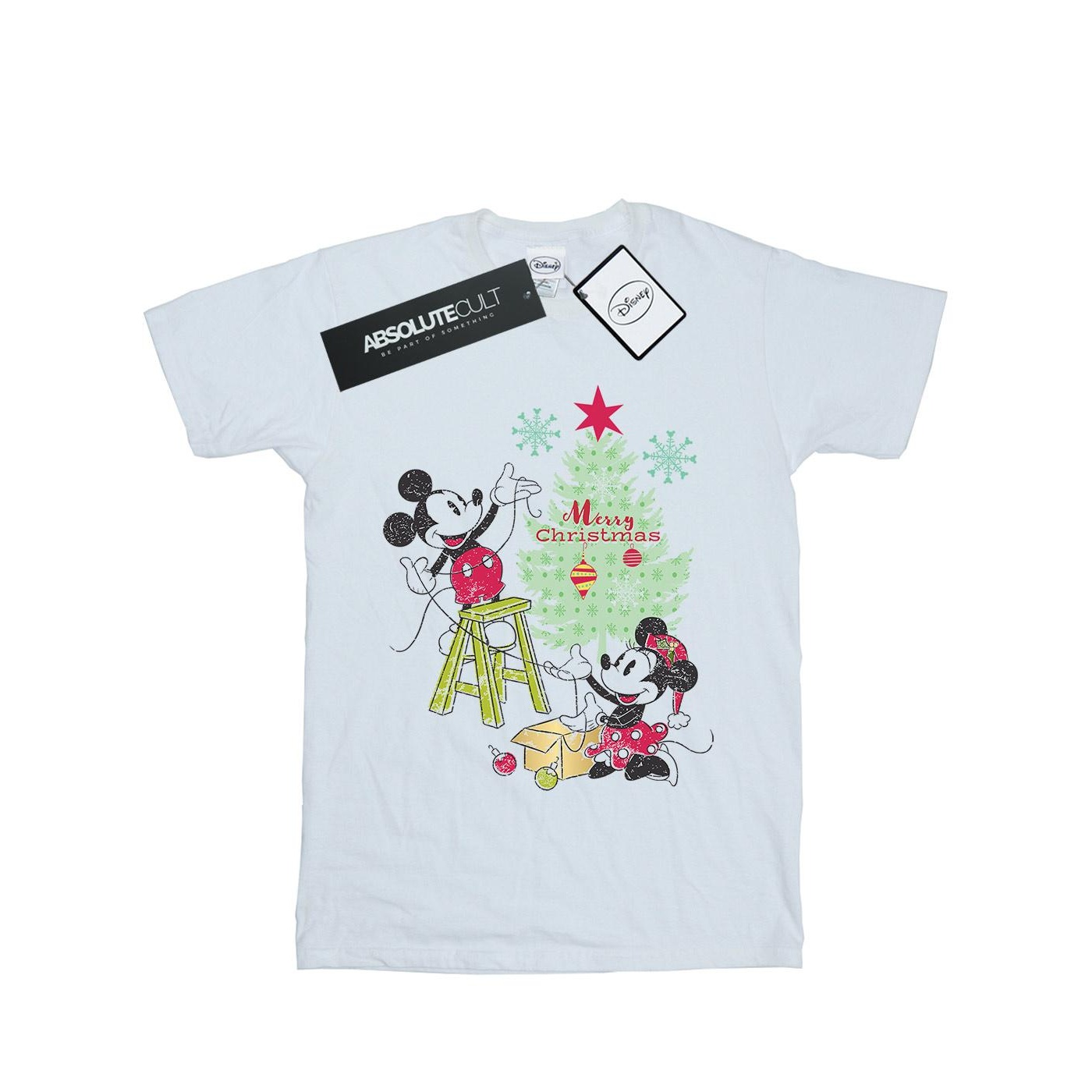 Li-cense Disney dames mickey en minnie kerstboom katoenen vriendje t-shirt