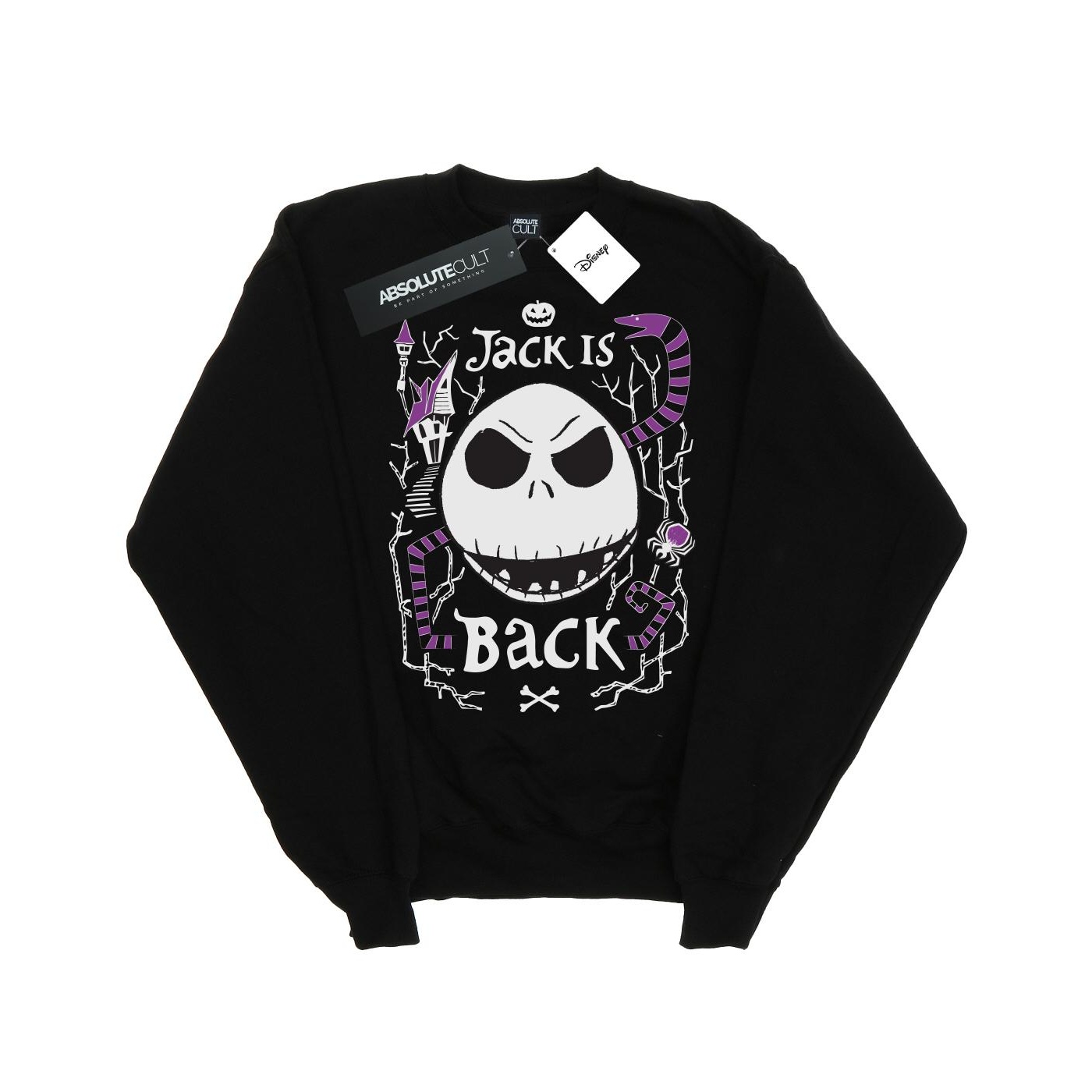 Li-cense Disney dames nightmare before christmas jack is back sweatshirt