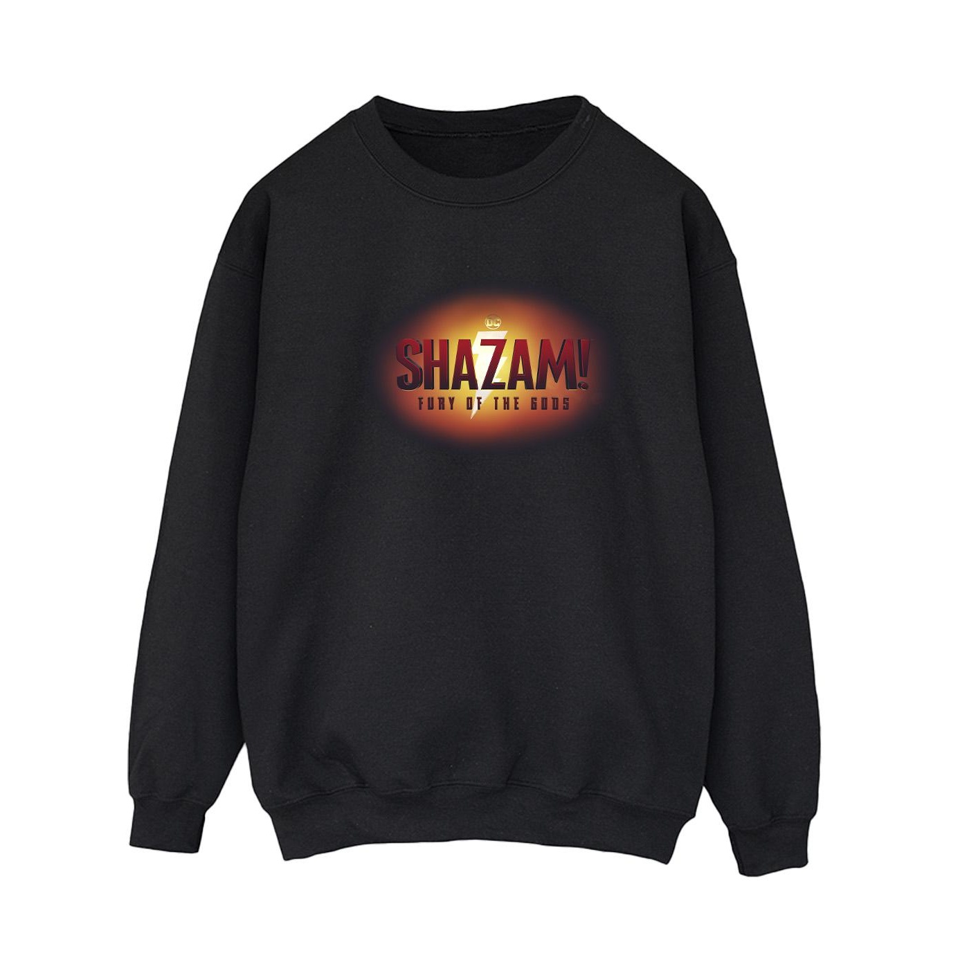 DC Comics Dames shazam fury of the gods 3d logo flare sweatshirt