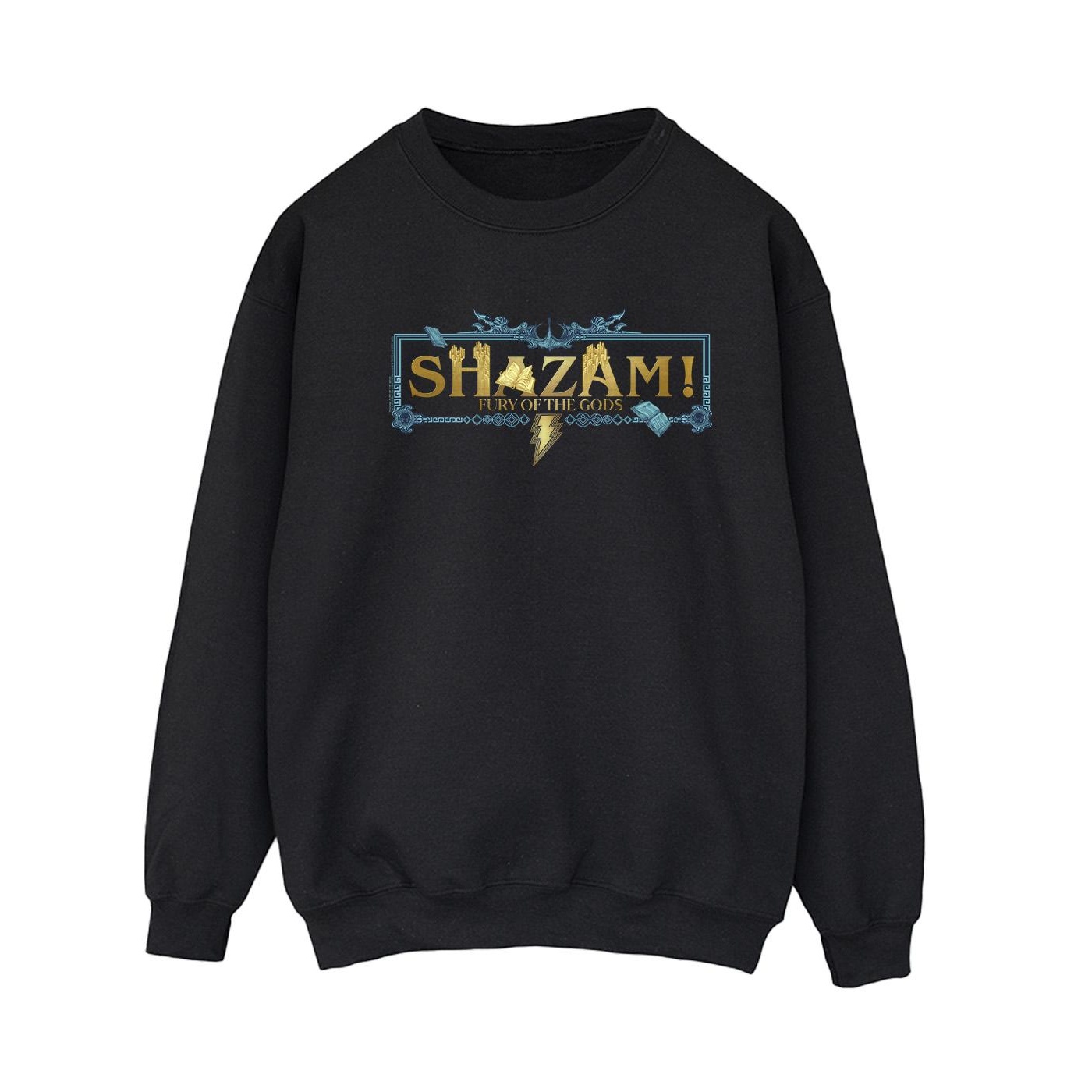 DC Comics Dames shazam fury of the gods gouden logo sweatshirt