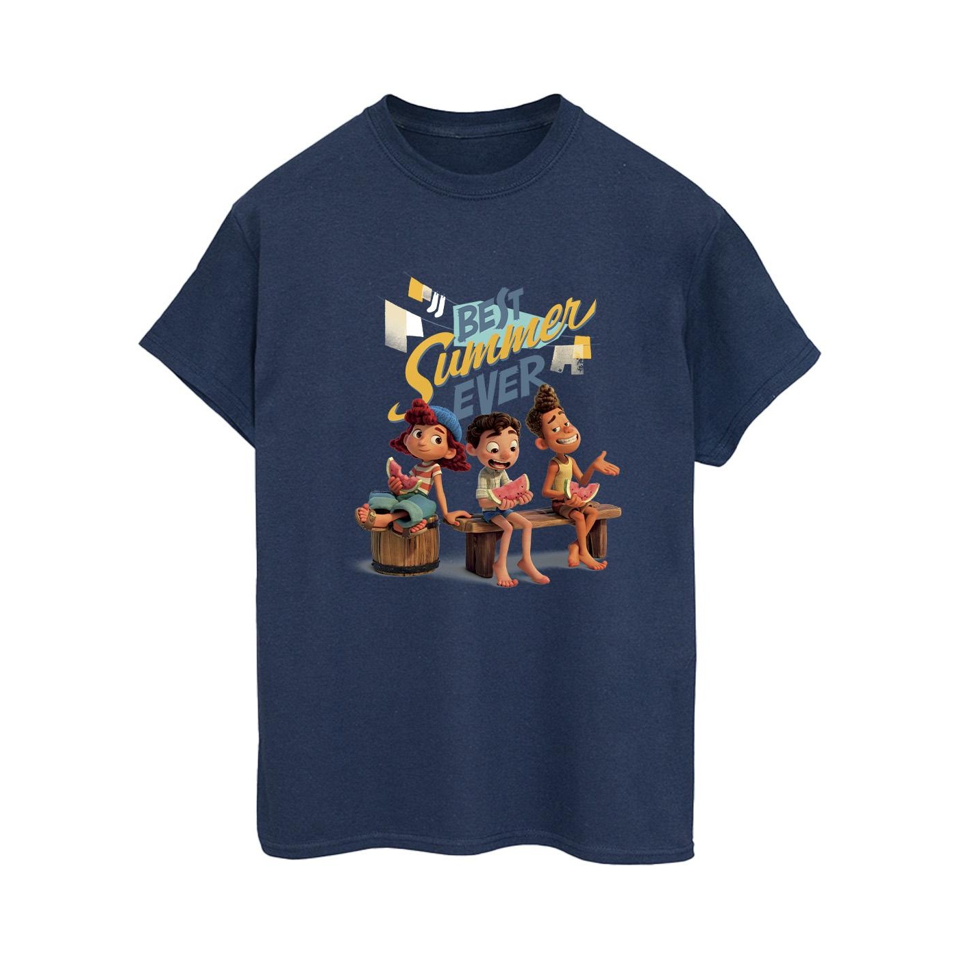 Li-cense Disney dames luca best summer ever katoenen vriend t-shirt