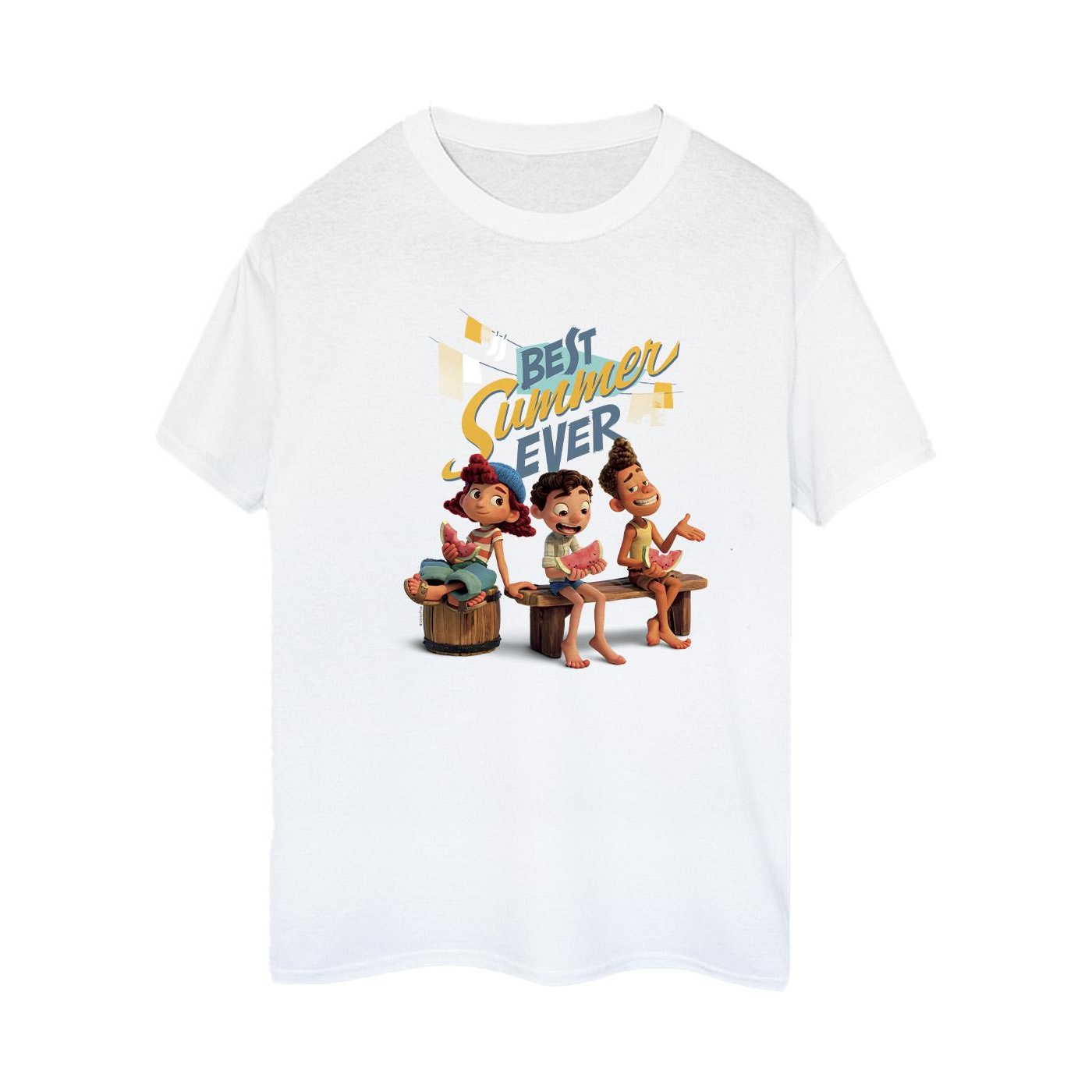 Li-cense Disney dames luca best summer ever katoenen vriend t-shirt