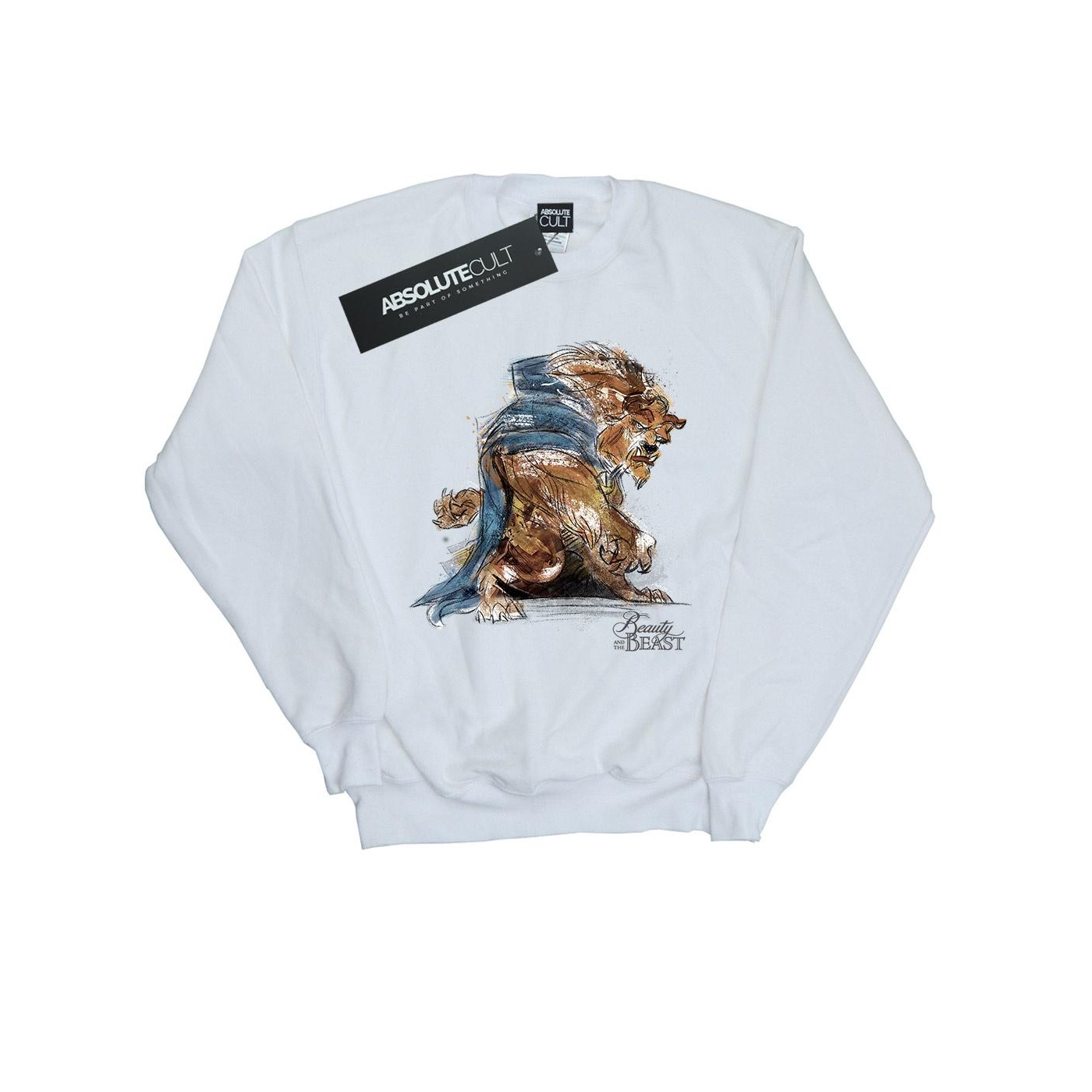 Li-cense Disney heren beauty and the beast beast sketch sweatshirt