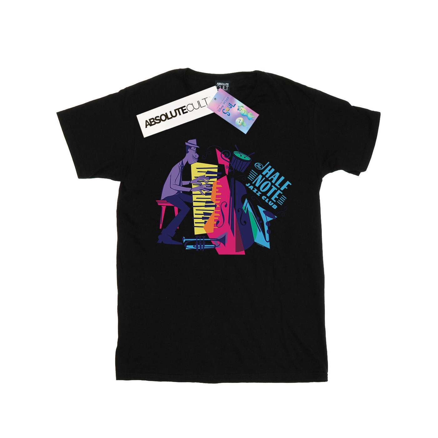 Li-cense Disney dames soul joe gardner jazz club cotton boyfriend t-shirt