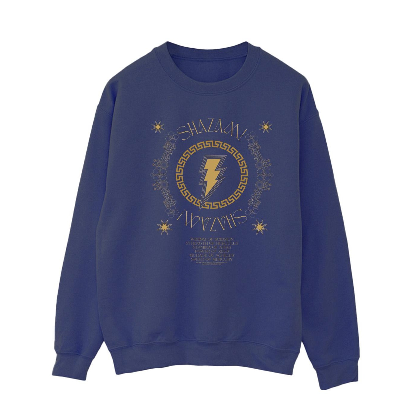 DC Comics Dames shazam fury of the gods gouden spiraal borst sweatshirt