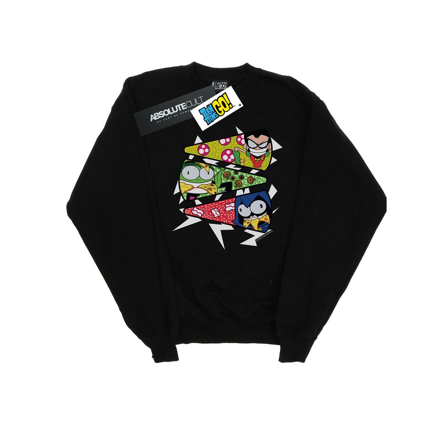 DC Comics Dames teen titans go pizza slice sweatshirt