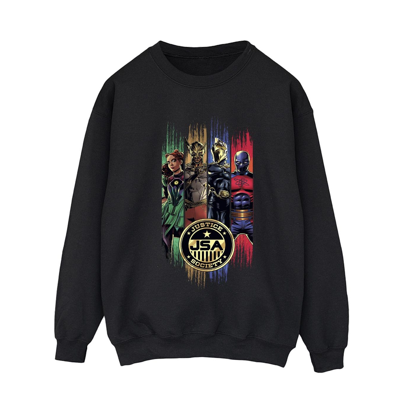 DC Comics Dames adam jsa goud badge sweatshirt