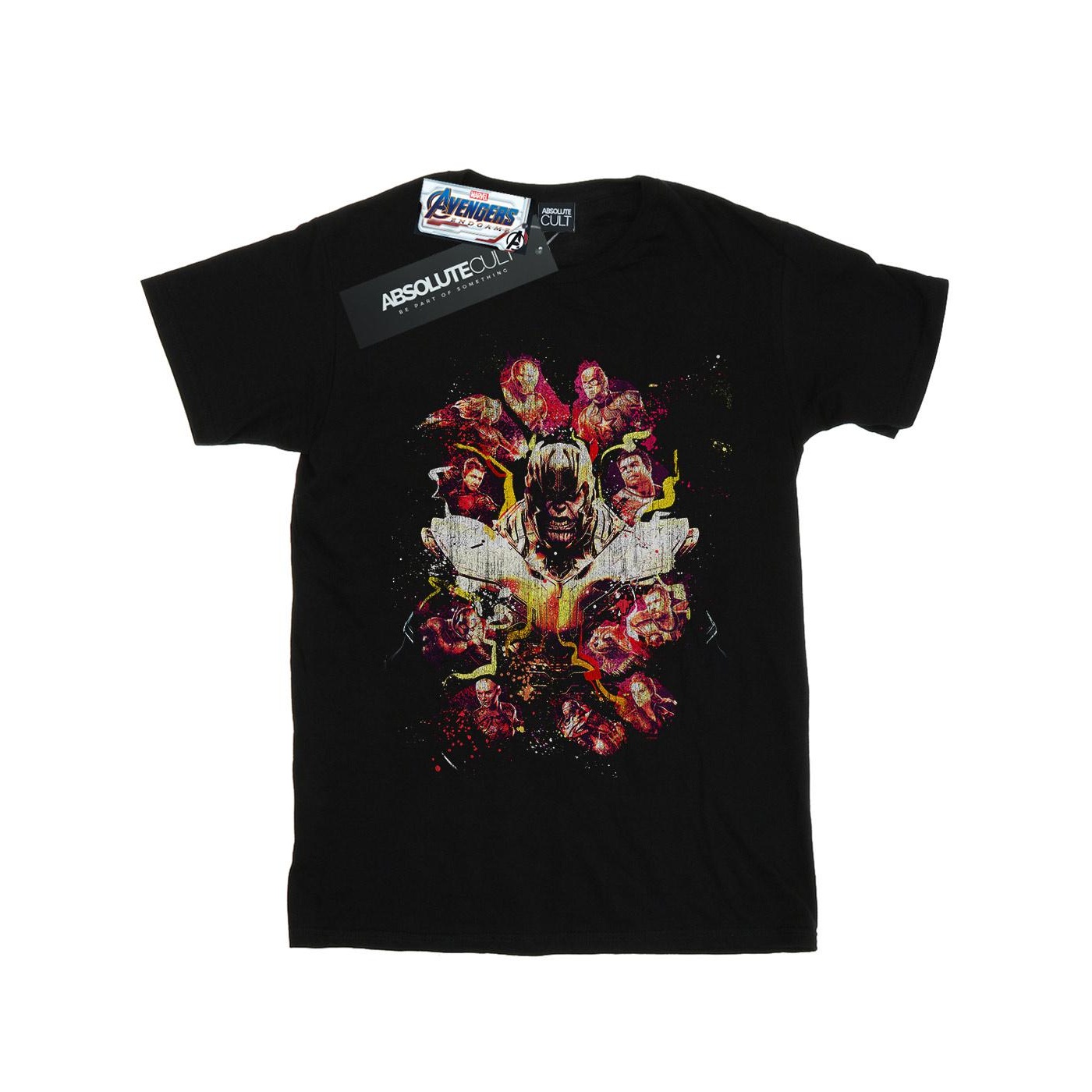 Li-cense Marvel heren avengers endgame distressed thanos t-shirt