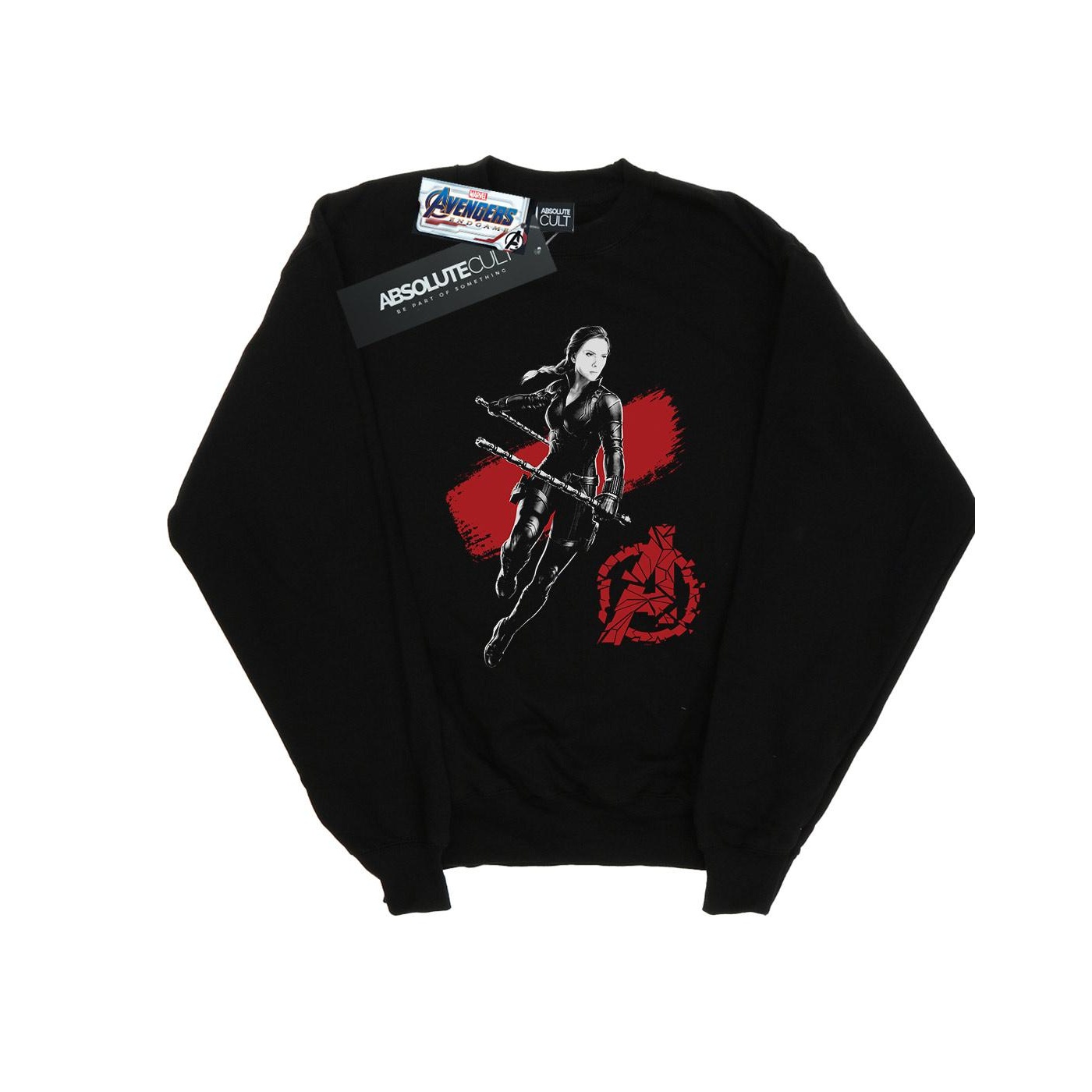 Li-cense Marvel dames avengers endgame mono black widow sweatshirt