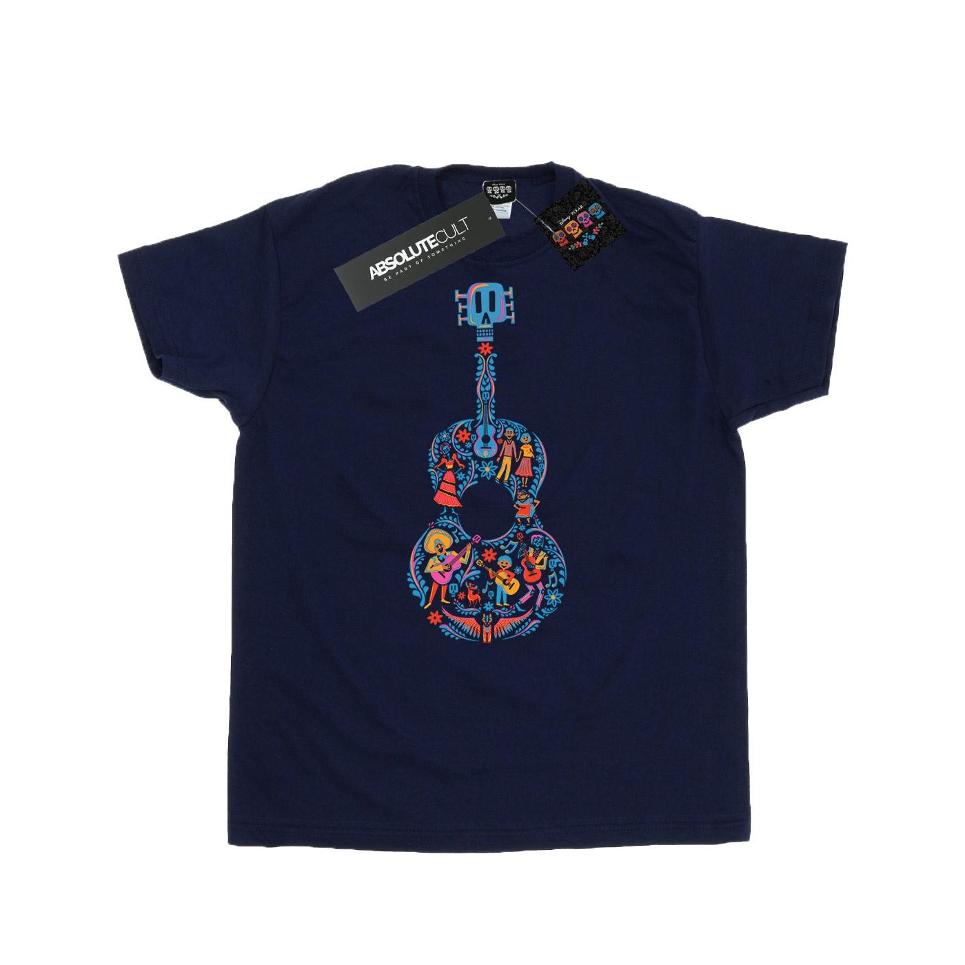 Li-cense Disney heren coco gitaar patroon t-shirt