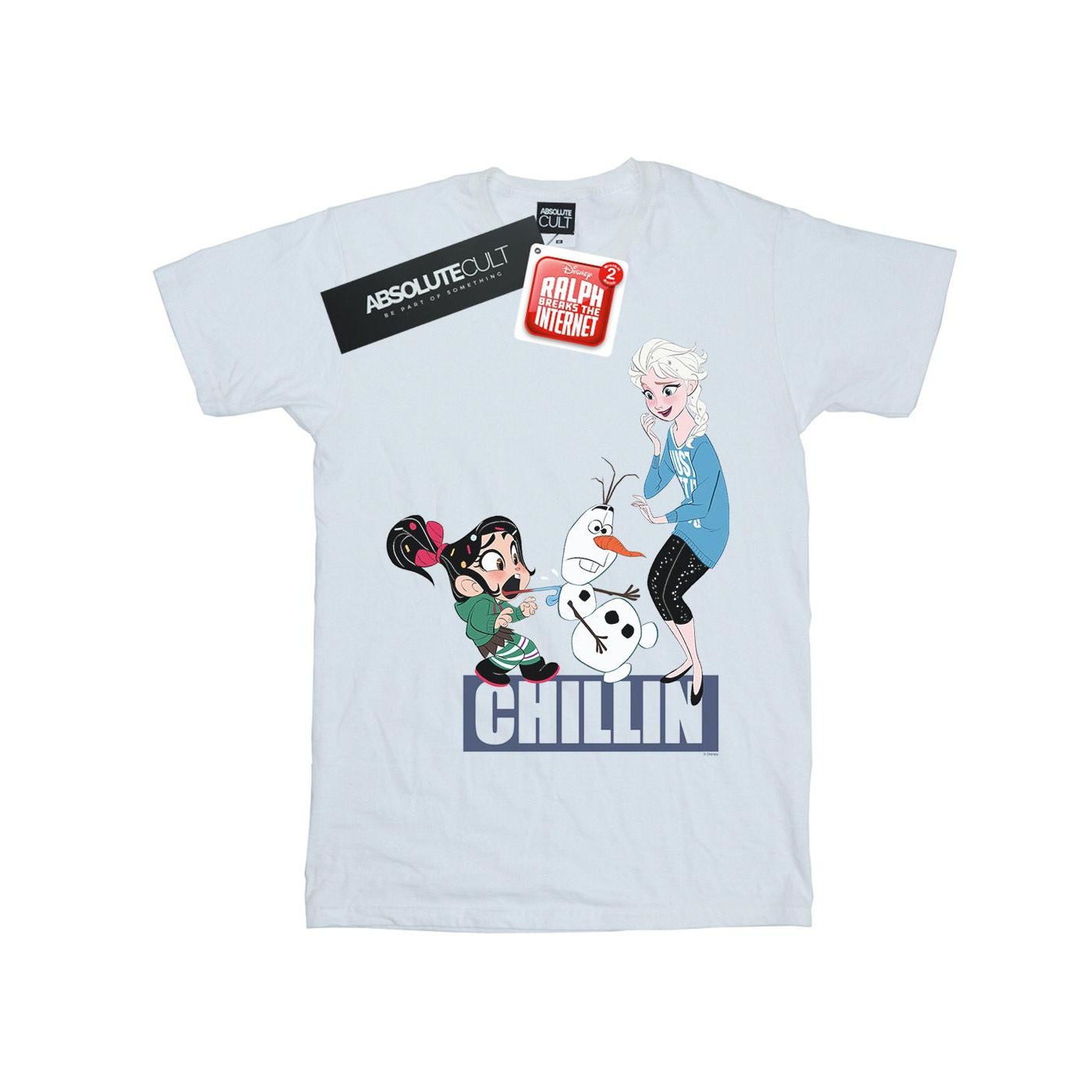 Li-cense Disney heren wreck it ralph elsa en vanellope t-shirt