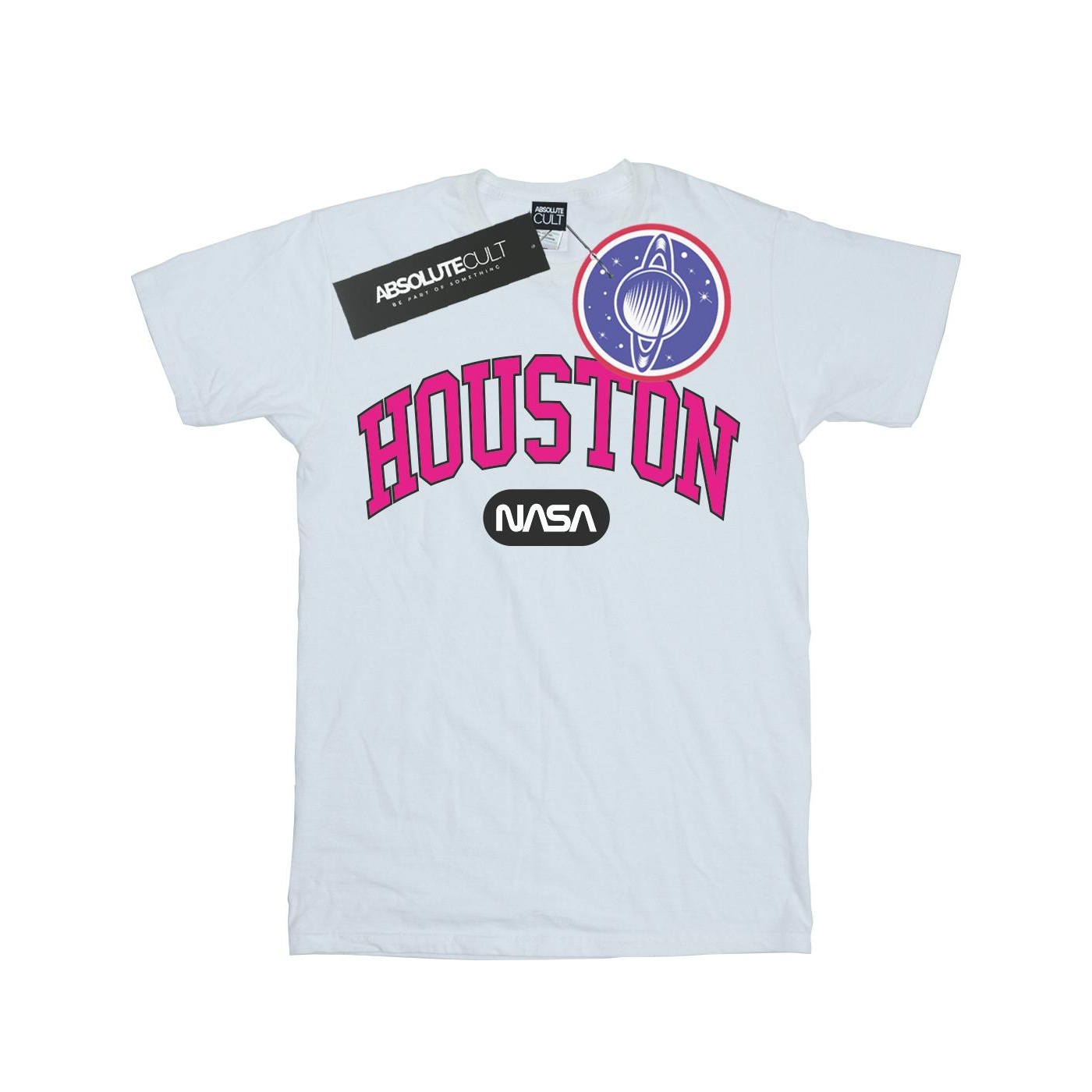 Li-cense Nasa heren houston collegiate t-shirt