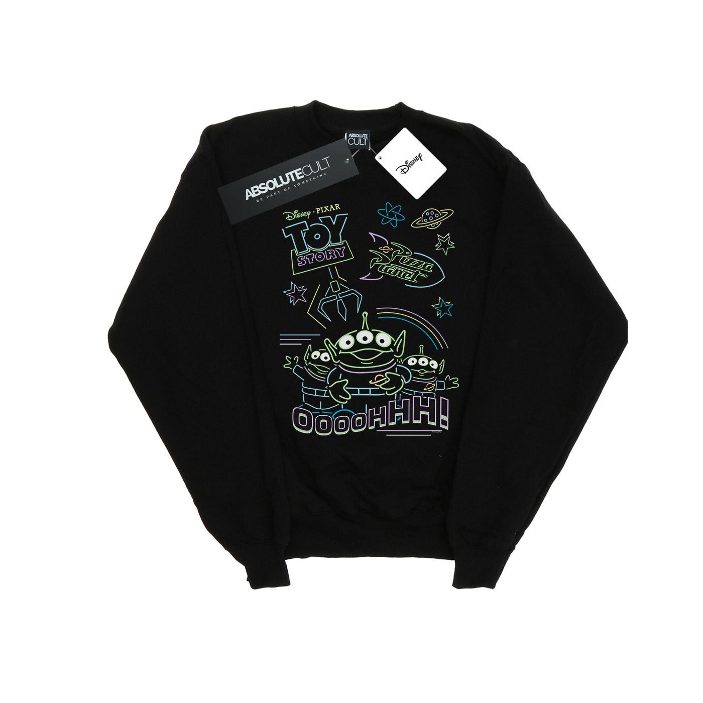 Li-cense Disney meisjes toy story neon kleine groene mannen sweatshirt