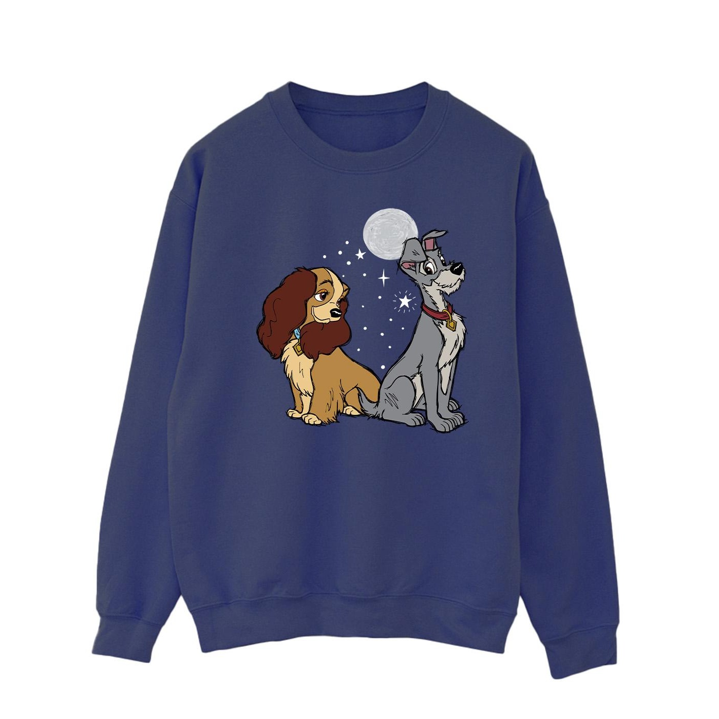 Li-cense Disney heren lady and the tramp maan sweatshirt