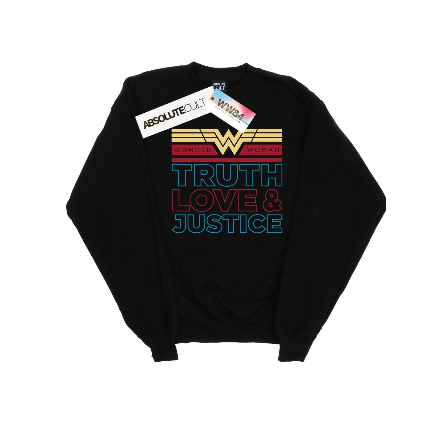 DC Comics Heren wonder woman 84 waarheid liefde en rechtvaardigheid sweatshirt