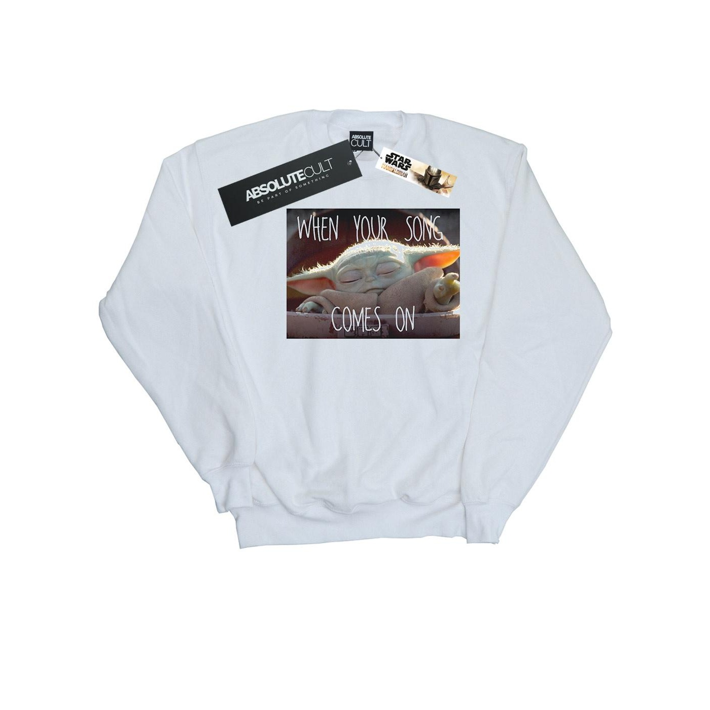 Li-cense Star wars heren the mandalorian the child song meme sweatshirt