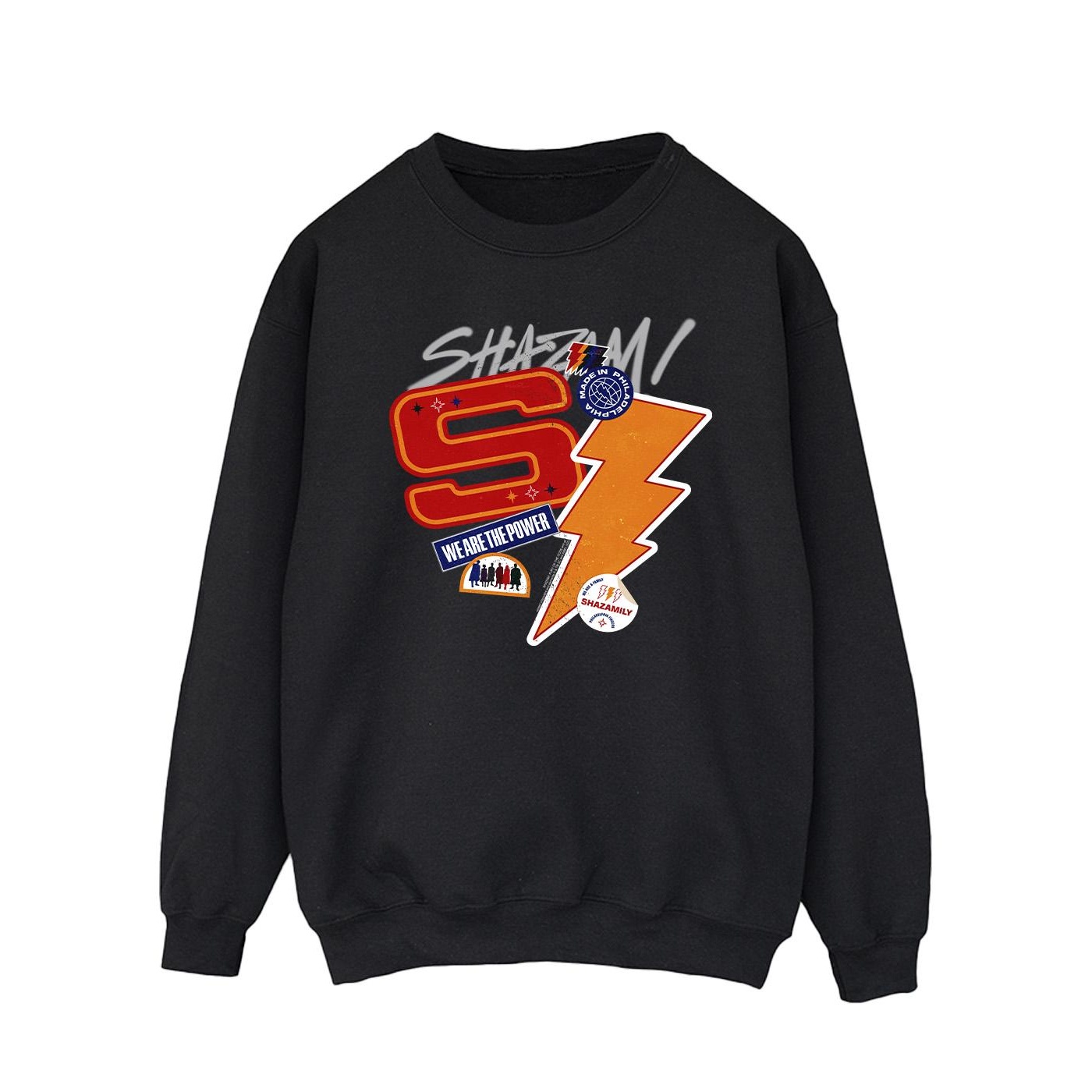 DC Comics Heren shazam fury of the gods sticker spam sweatshirt