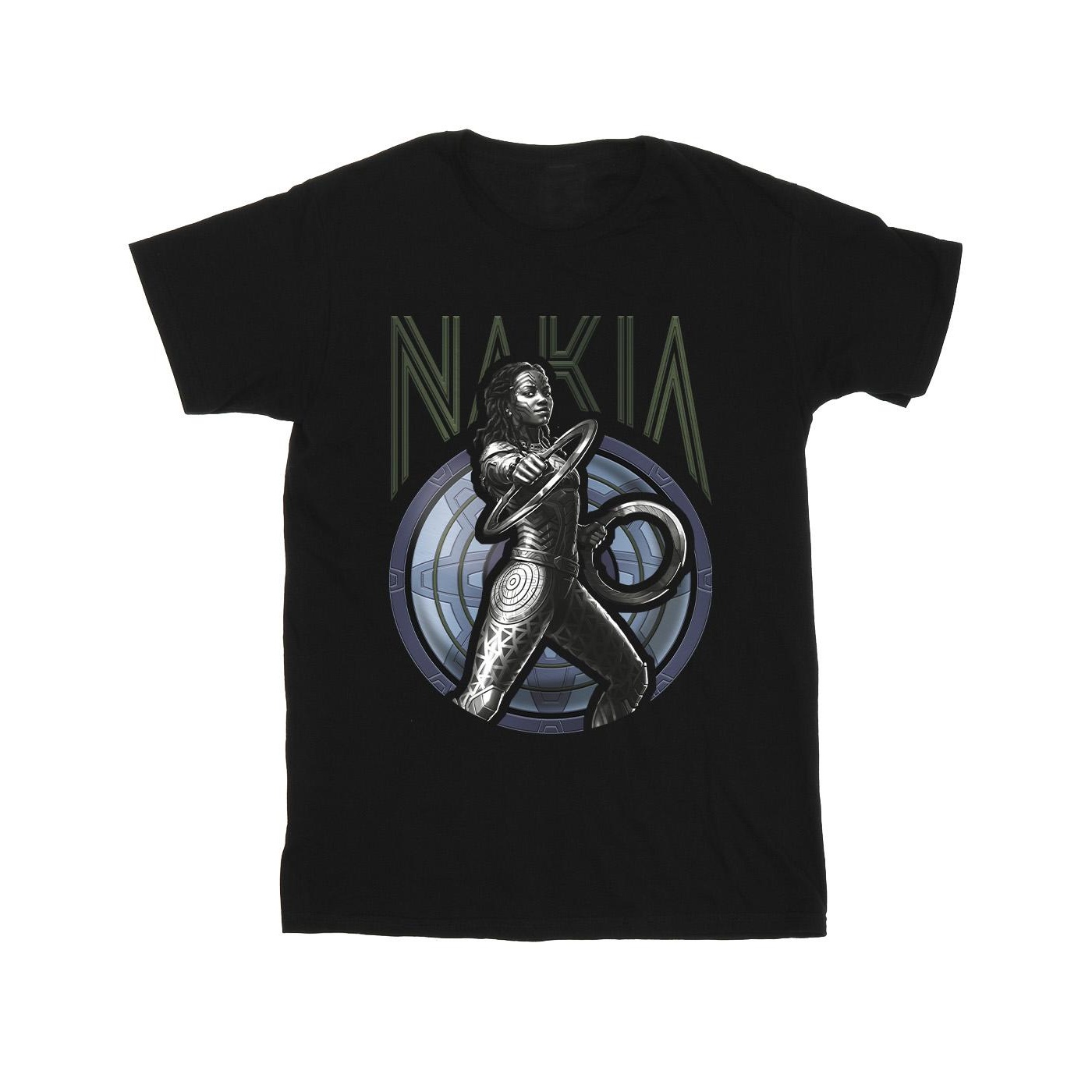 Li-cense Marvel heren wakanda forever nakia shield t-shirt