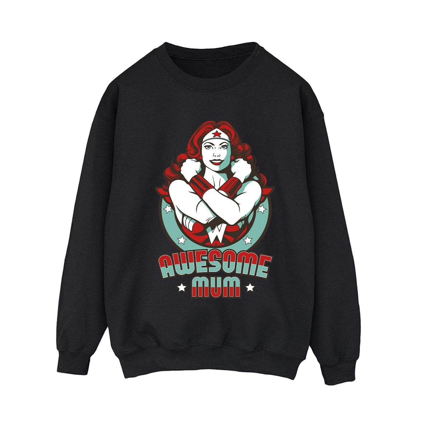 DC Comics Dames wonder woman wonderful mama sweatshirt