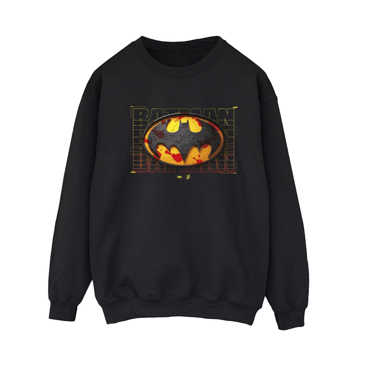 DC Comics Dames the flash batman rood splatter sweatshirt