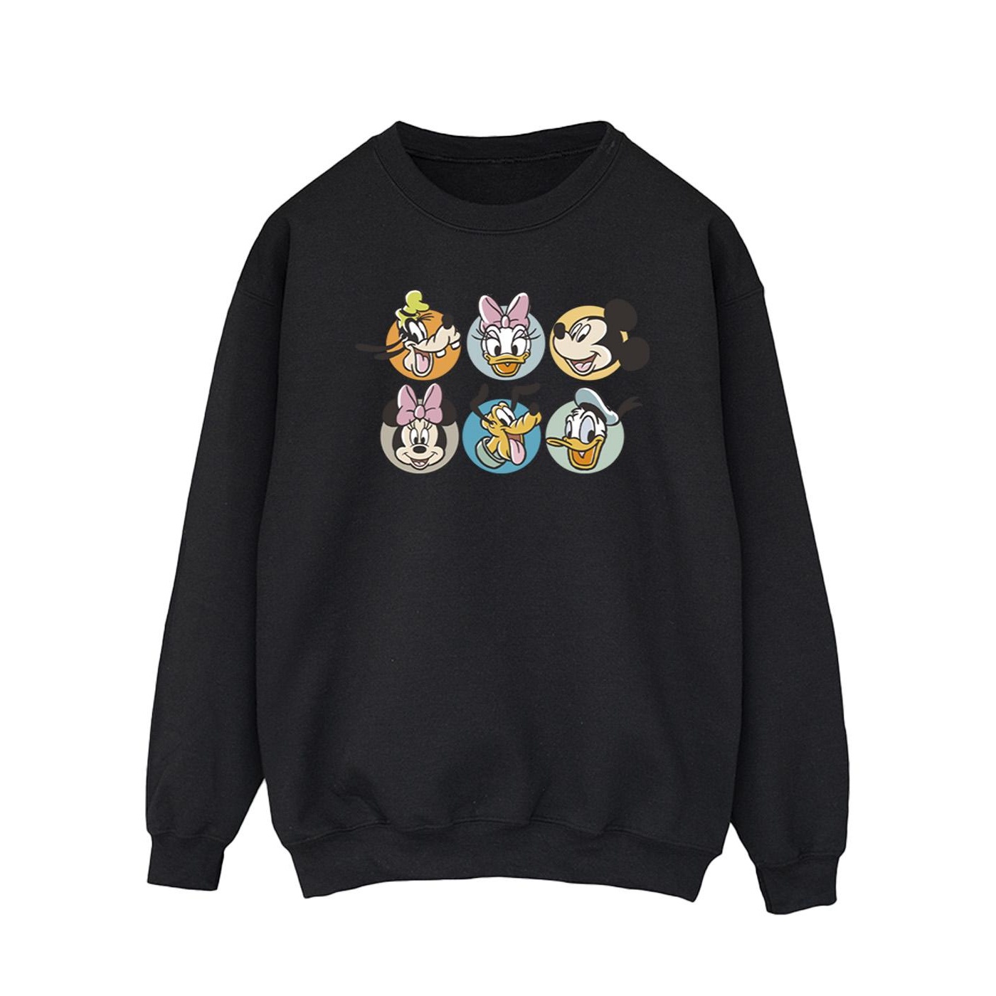 Disney Heren mickey mouse and friends gezichten sweatshirt