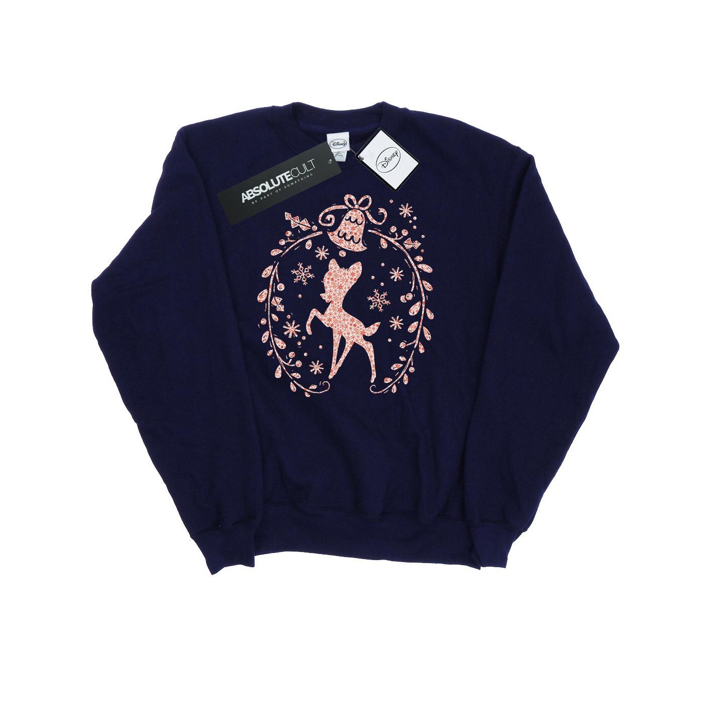 Li-cense Disney dames bambi kerstkrans sweatshirt