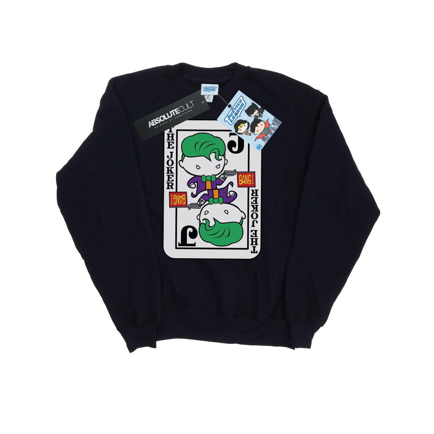 DC Comics Dames chibi joker speelkaarten sweatshirt